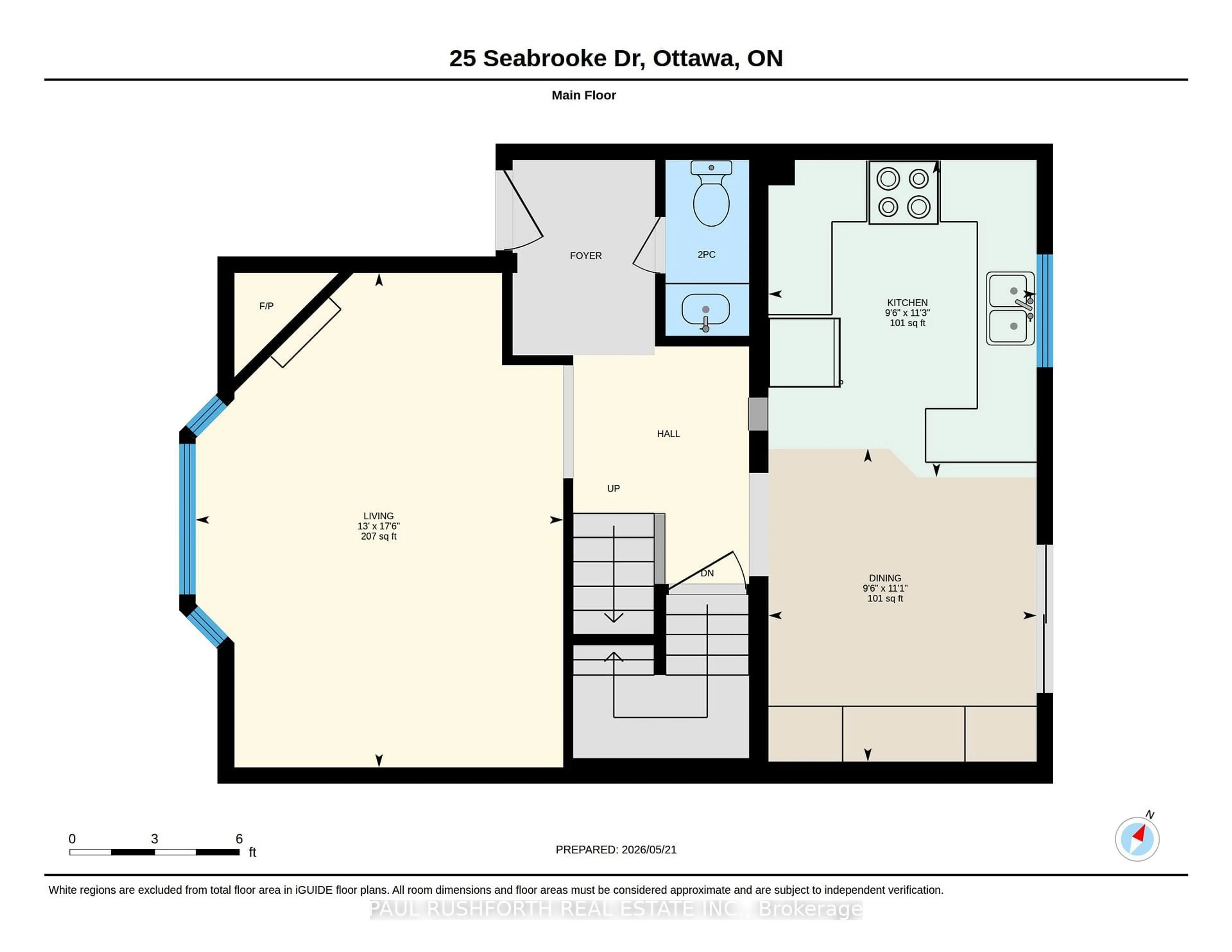 Floor plan for 25 Seabrooke Dr, Ottawa Ontario K2L 2H8