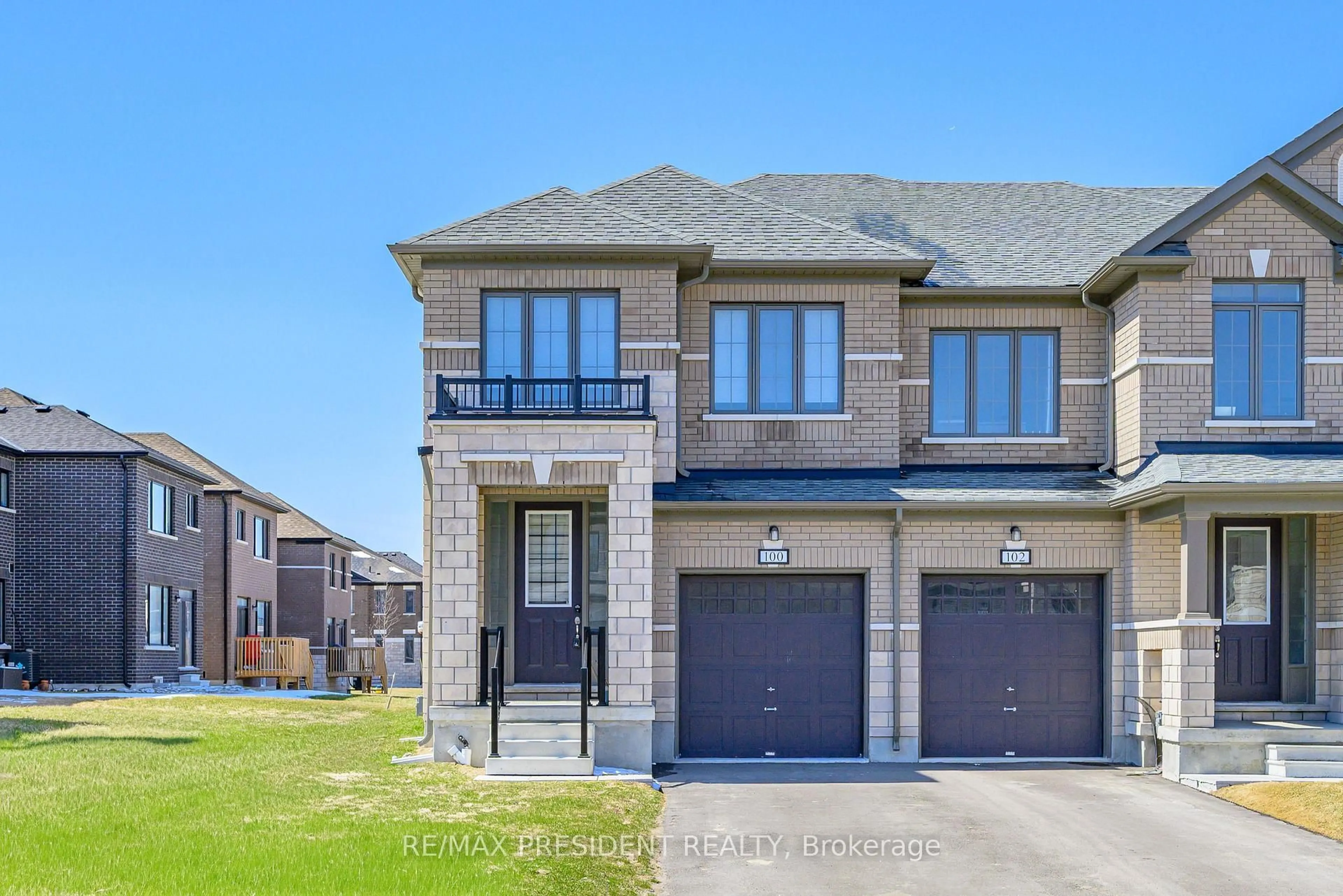Home with brick exterior material, street for 100 Corley St, Kawartha Lakes Ontario K9V 6C2