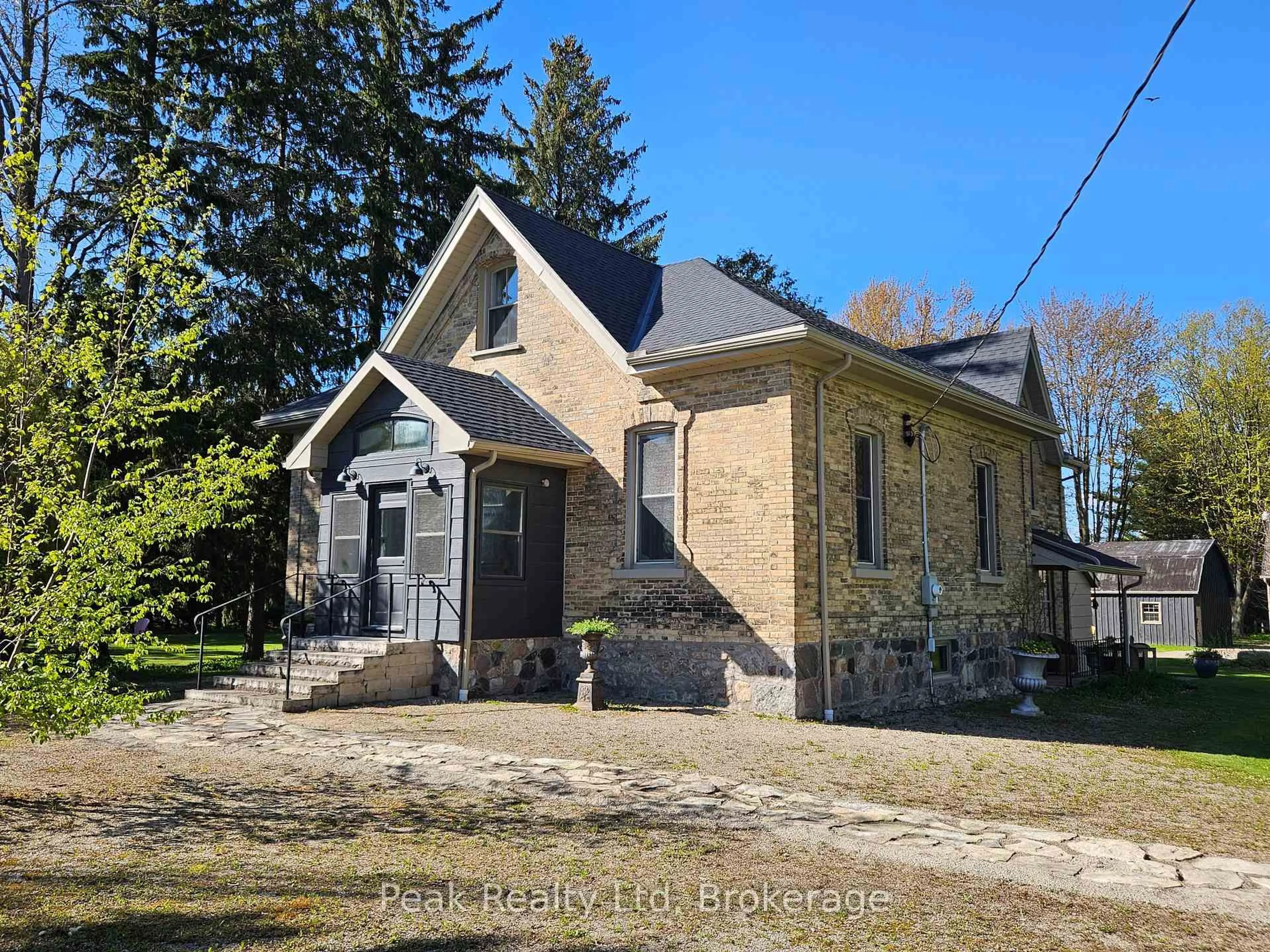 A pic from outside/outdoor area/front of a property/back of a property/a pic from drone, street for 4140 Perth Line 36, Stratford Ontario N5A 6S6