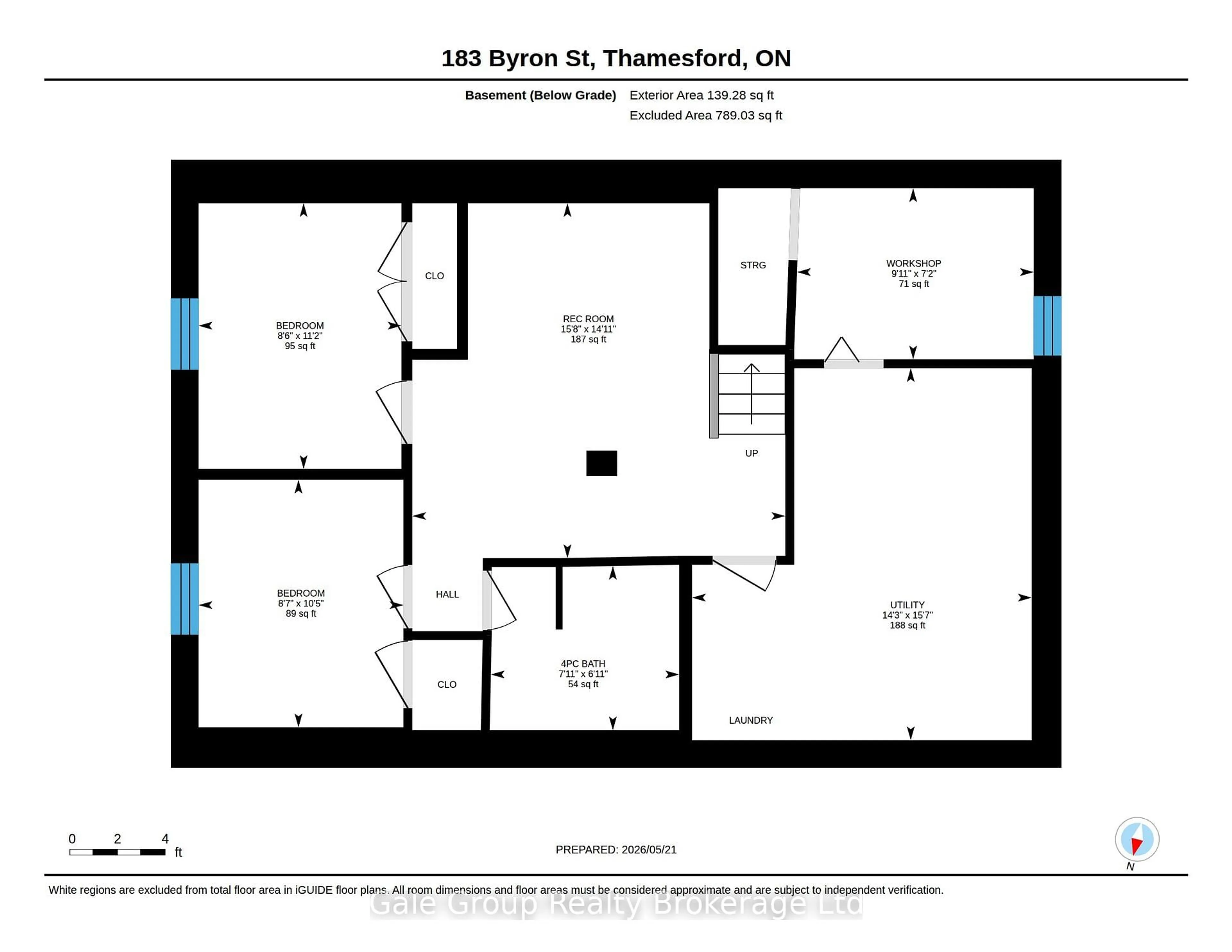 Floor plan for 183 Byron St, Zorra Ontario N0M 2M0