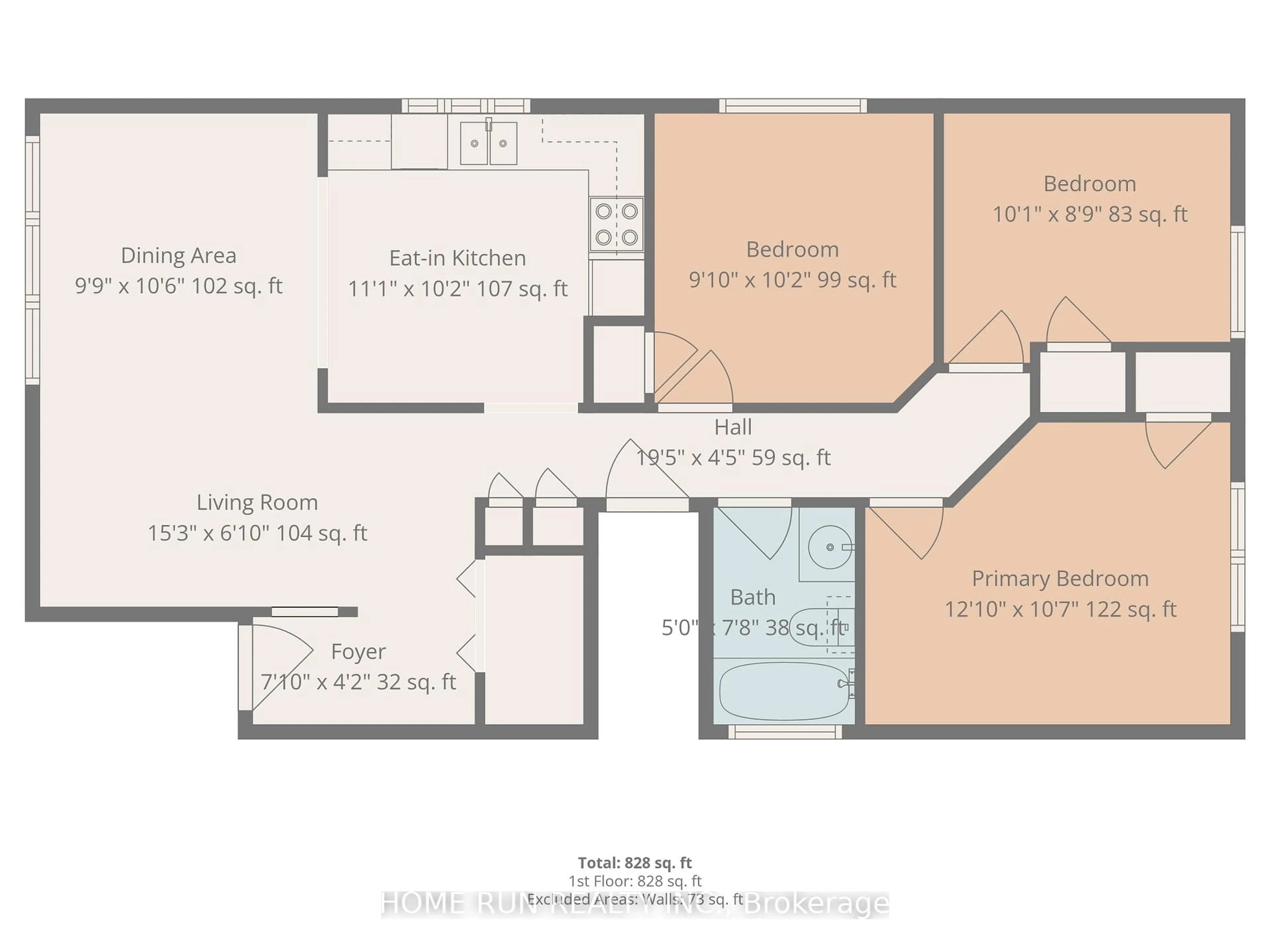 Floor plan for 313 Savard Ave, Ottawa Ontario K1L 7S1