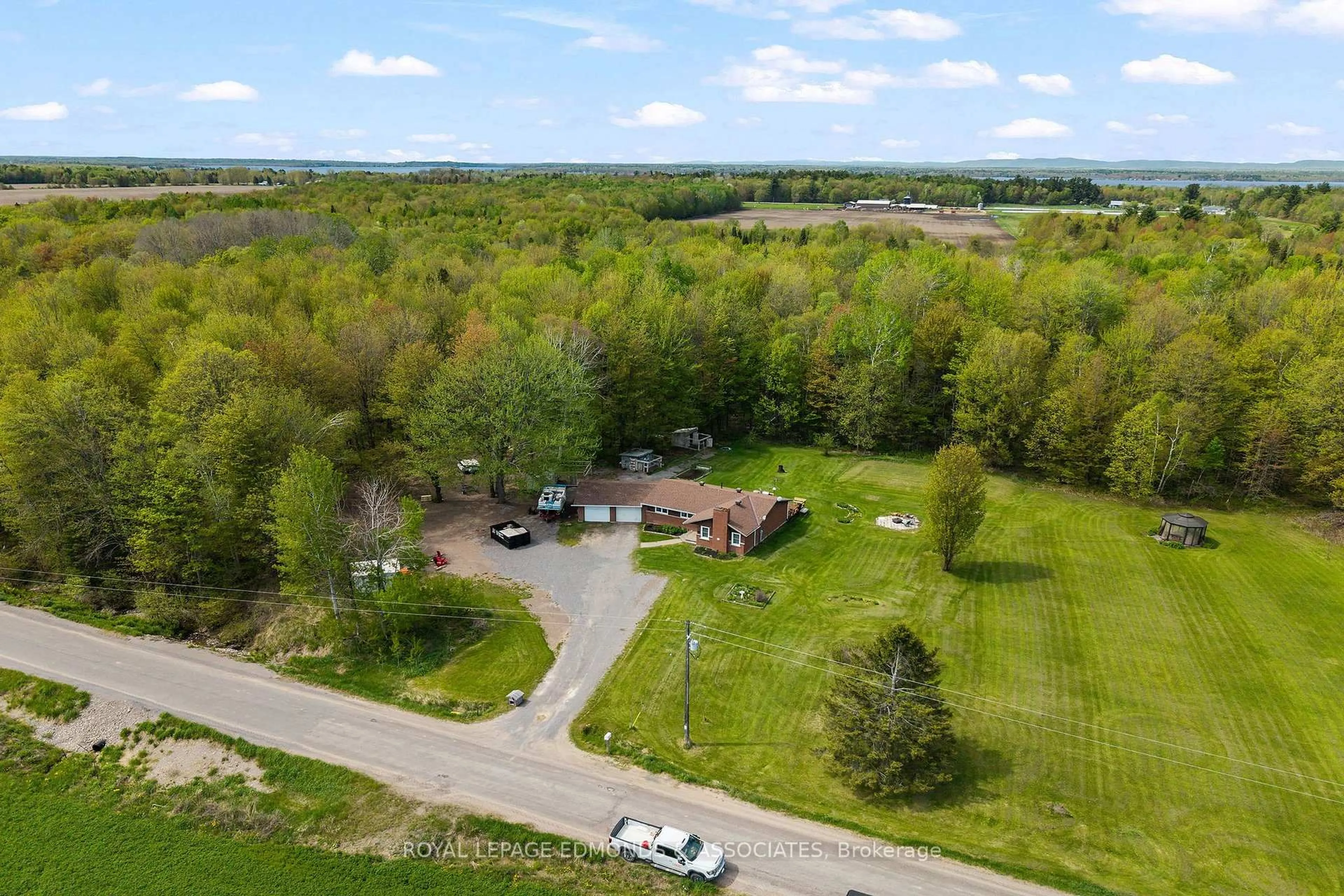 A pic from outside/outdoor area/front of a property/back of a property/a pic from drone, water/lake/river/ocean view for 346 Hila Rd, Pembroke Ontario K8A 6W3