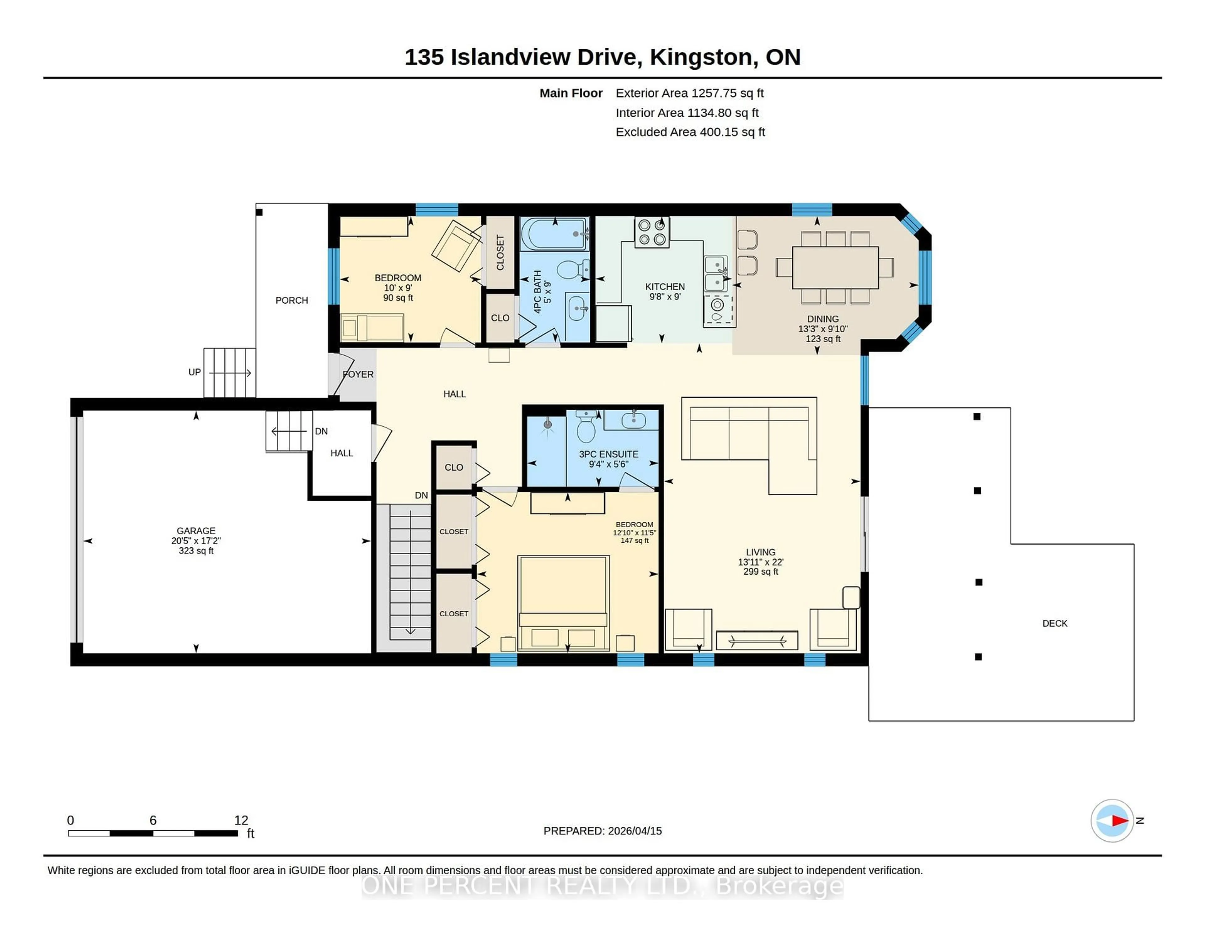 Floor plan for 135 ISLANDVIEW Dr, Amherstview Ontario K7N 0A5