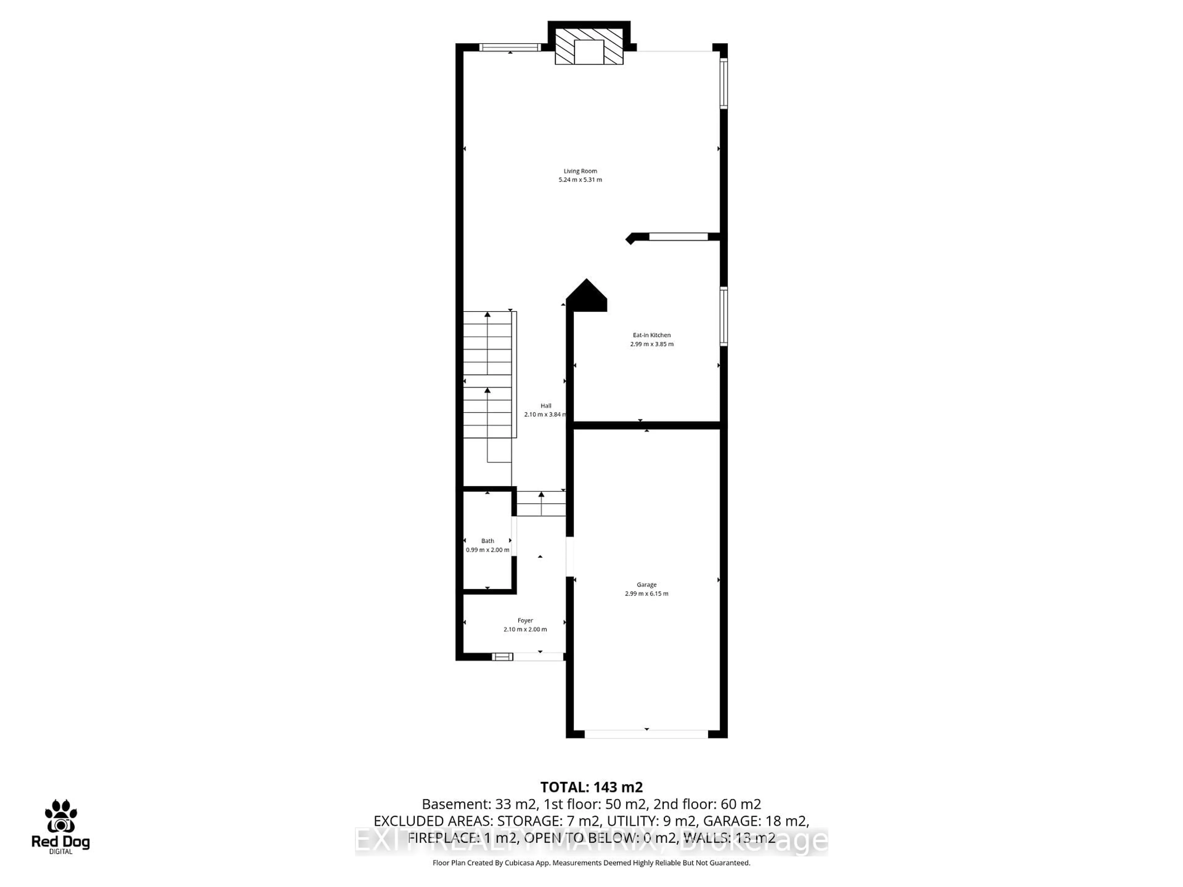 Floor plan for 1521 Briarfield Cres, Ottawa Ontario K4A 1Z9