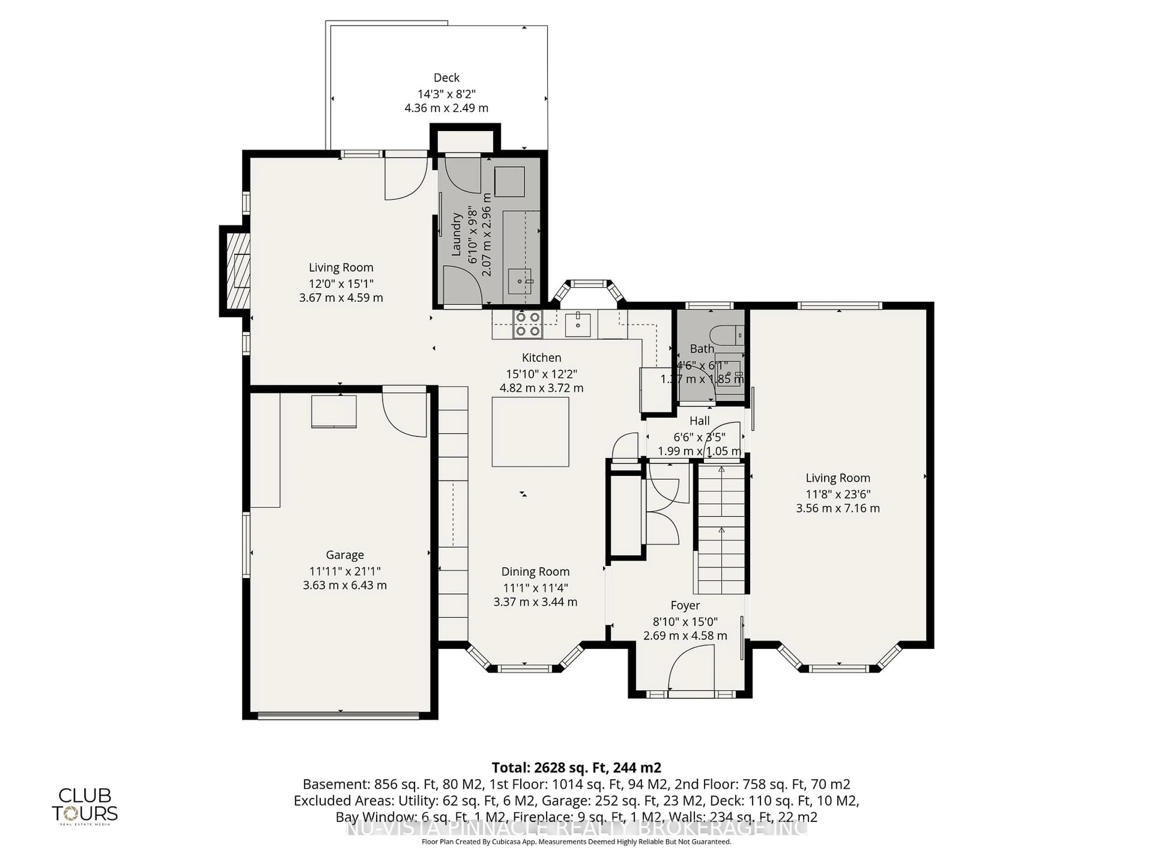 Floor plan for 11 Runnymede Cres, London North Ontario N6G 1Z7
