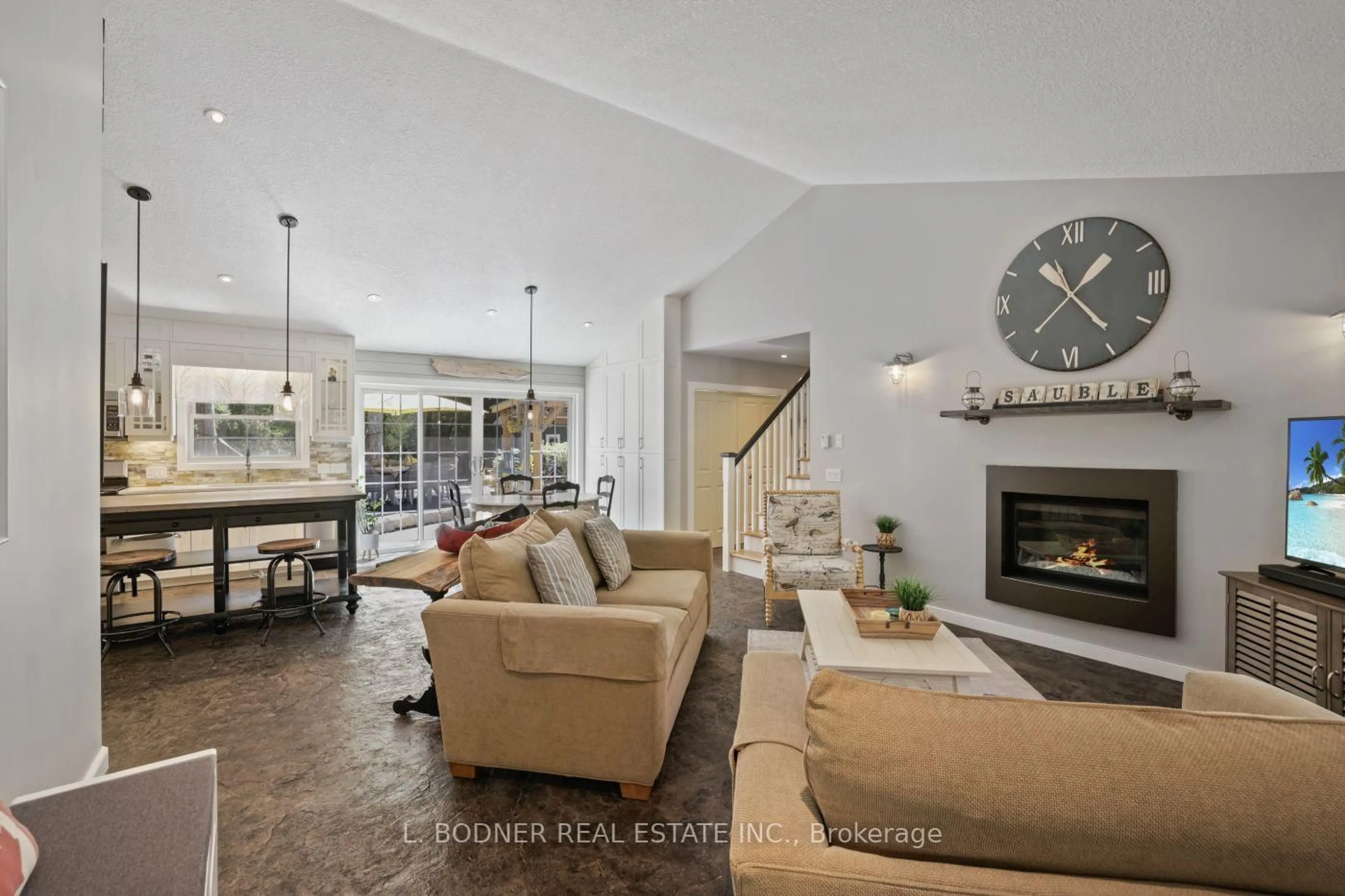 Living room with furniture, ceramic/tile floor for 617 Bruce Ave, South Bruce Peninsula Ontario N0H 2G0