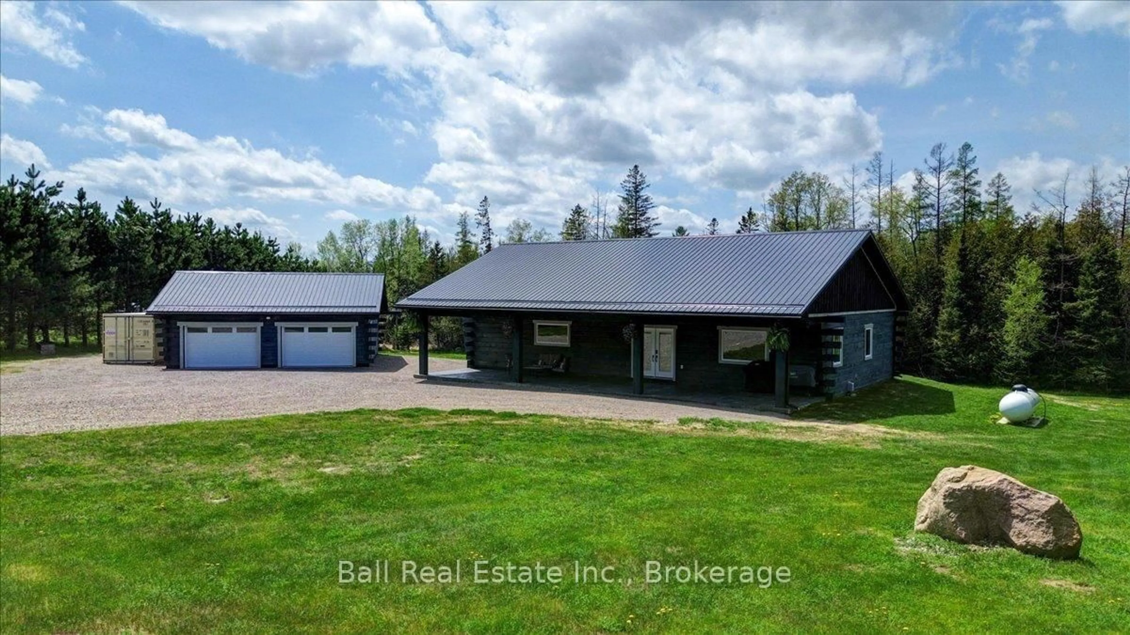 A pic from outside/outdoor area/front of a property/back of a property/a pic from drone, building for 414 Pine View Ridge Rd, Hastings Ontario K0L 1W0