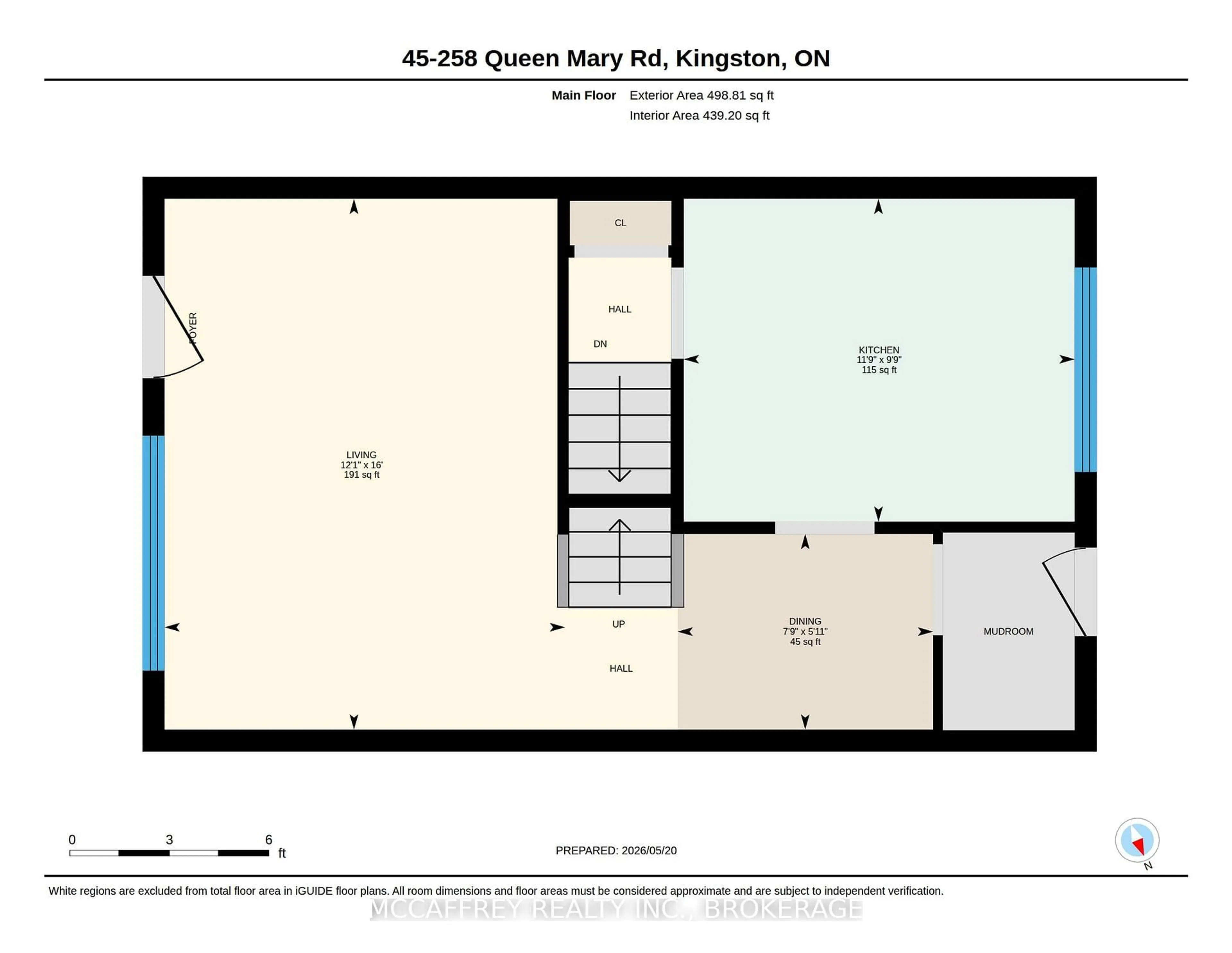 Floor plan for 258 Queen Mary Rd #45, Kingston Ontario K7M 2B2