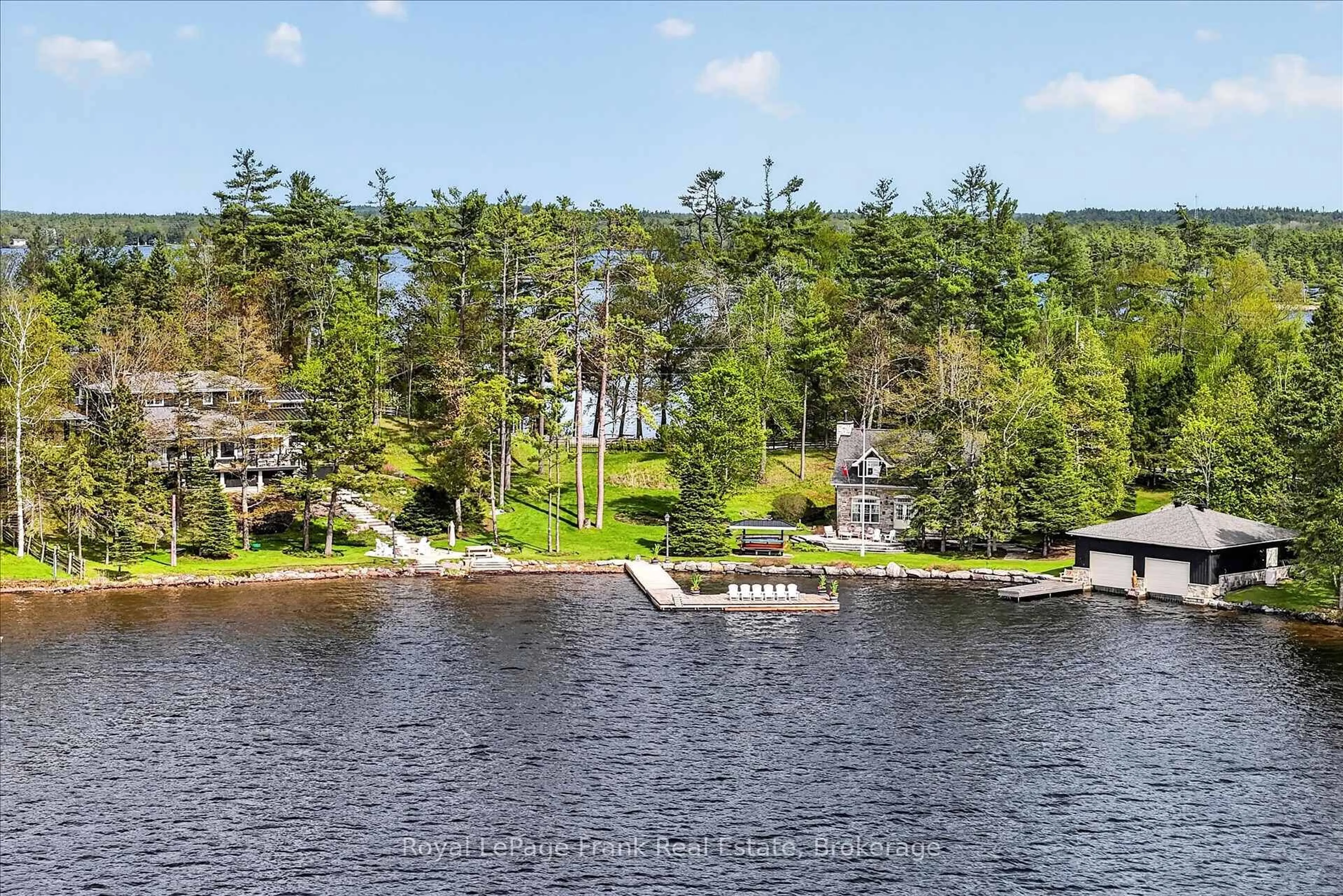 A pic from outside/outdoor area/front of a property/back of a property/a pic from drone, water/lake/river/ocean view for 38 Napier Cres, North Kawartha Ontario K0L 2H0