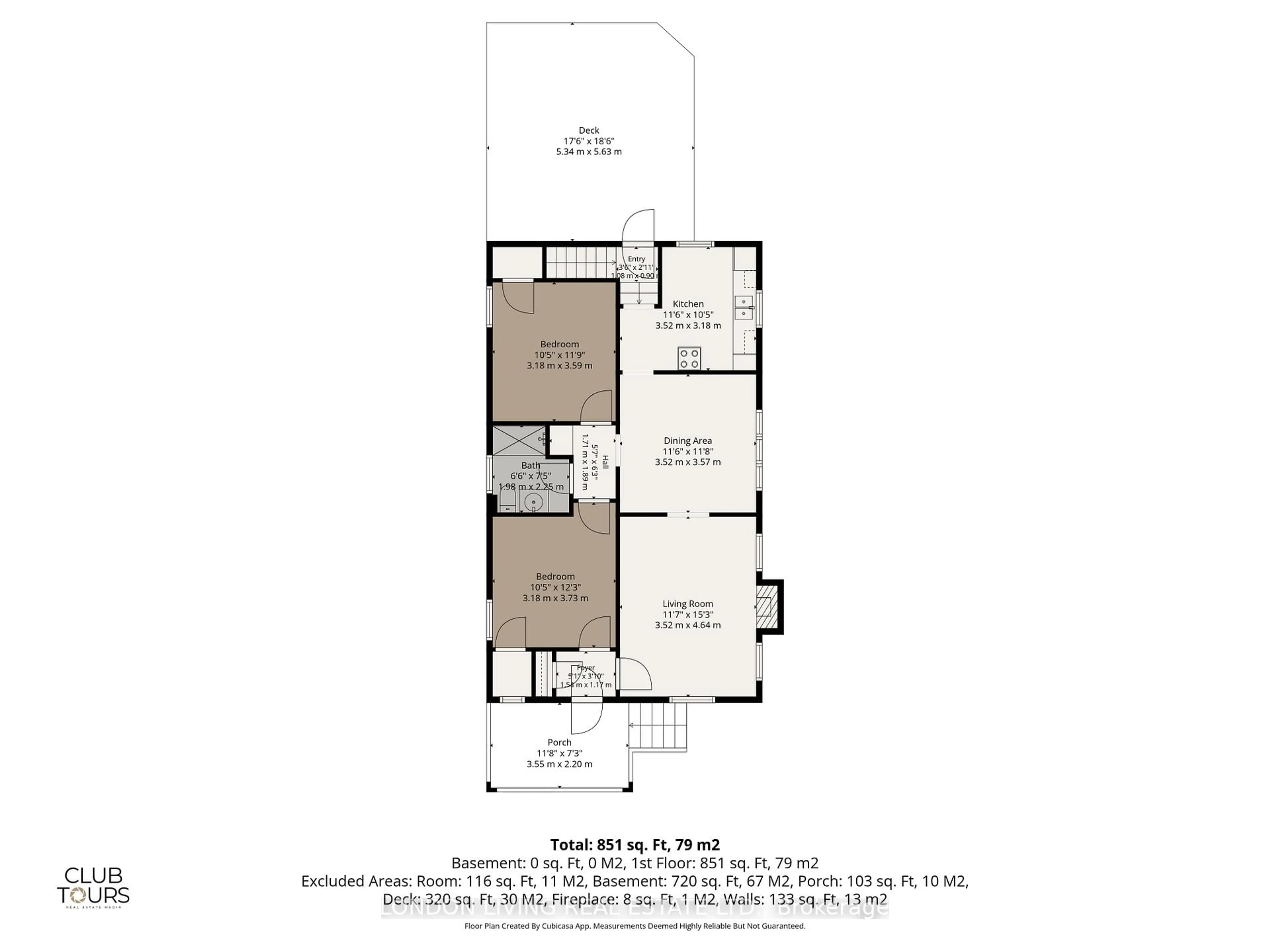Floor plan for 240 High St, London South Ontario N6C 4L2