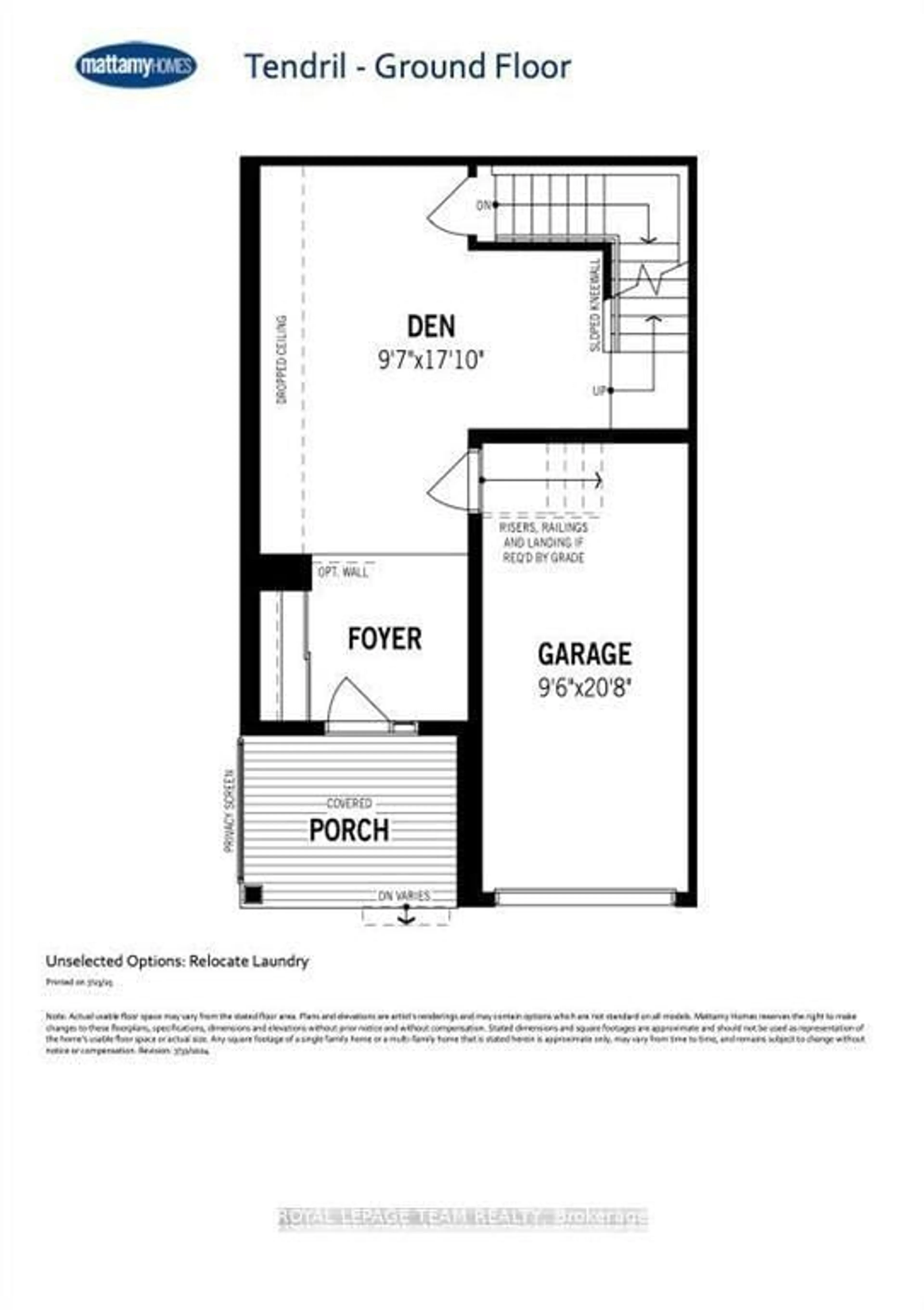 Floor plan for 105 Monty Private, North Grenville Ontario K0G 1J0
