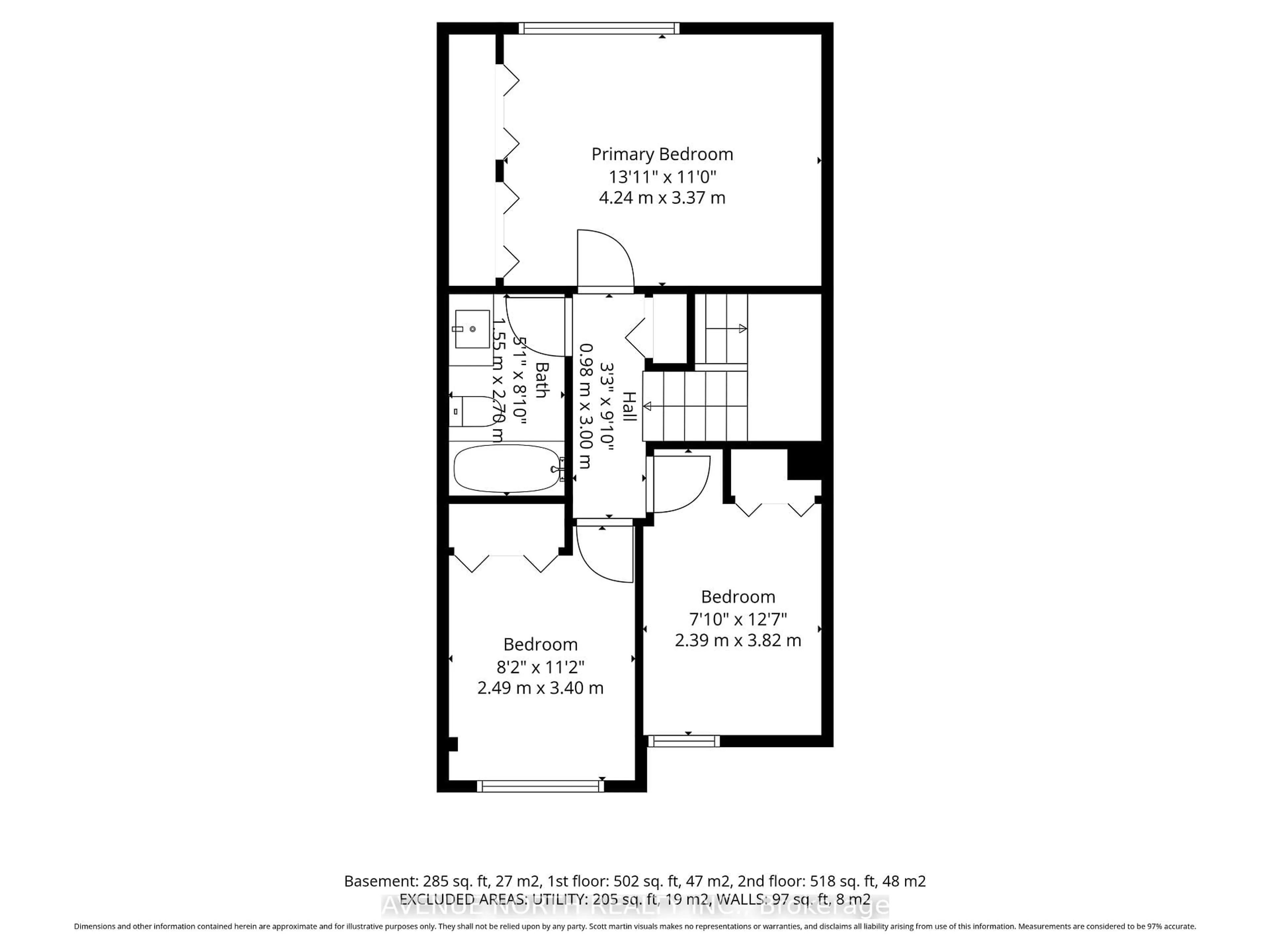 Floor plan for 1408 BALLARD Cres, Ottawa Ontario K1B 4Y0