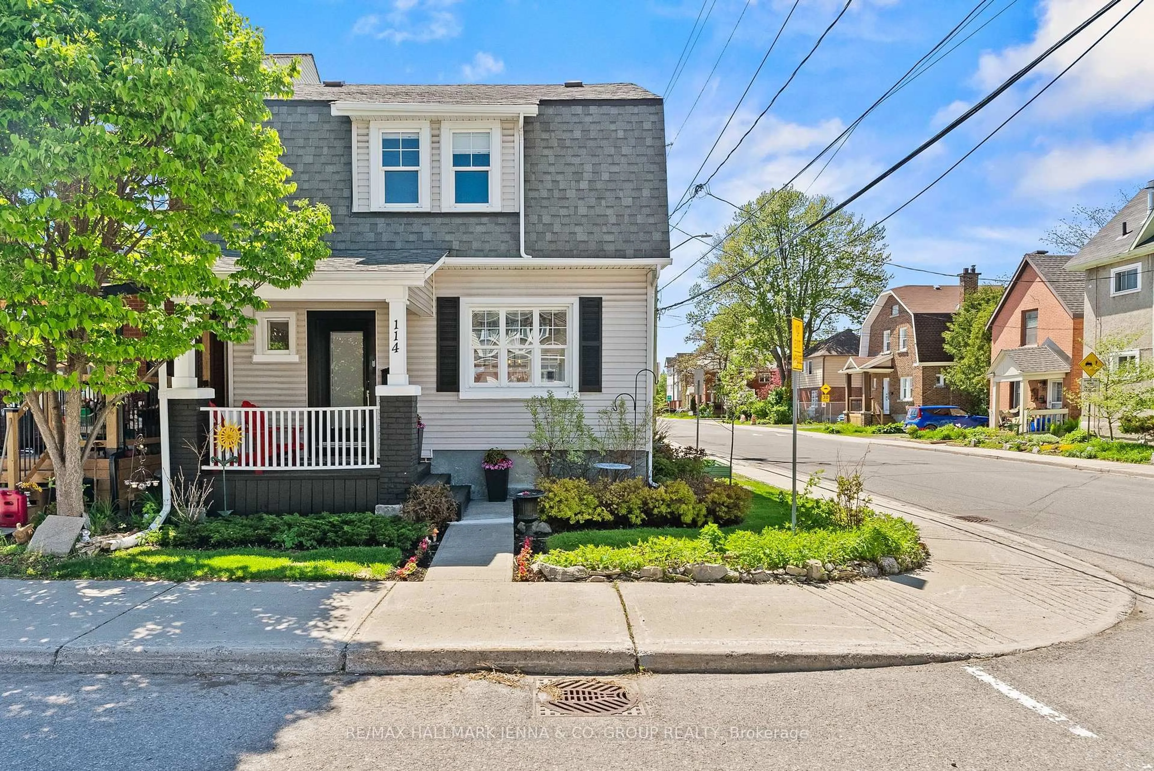 Home with brick exterior material, street for 114 Hamilton Ave, Ottawa Ontario K1Y 1C2