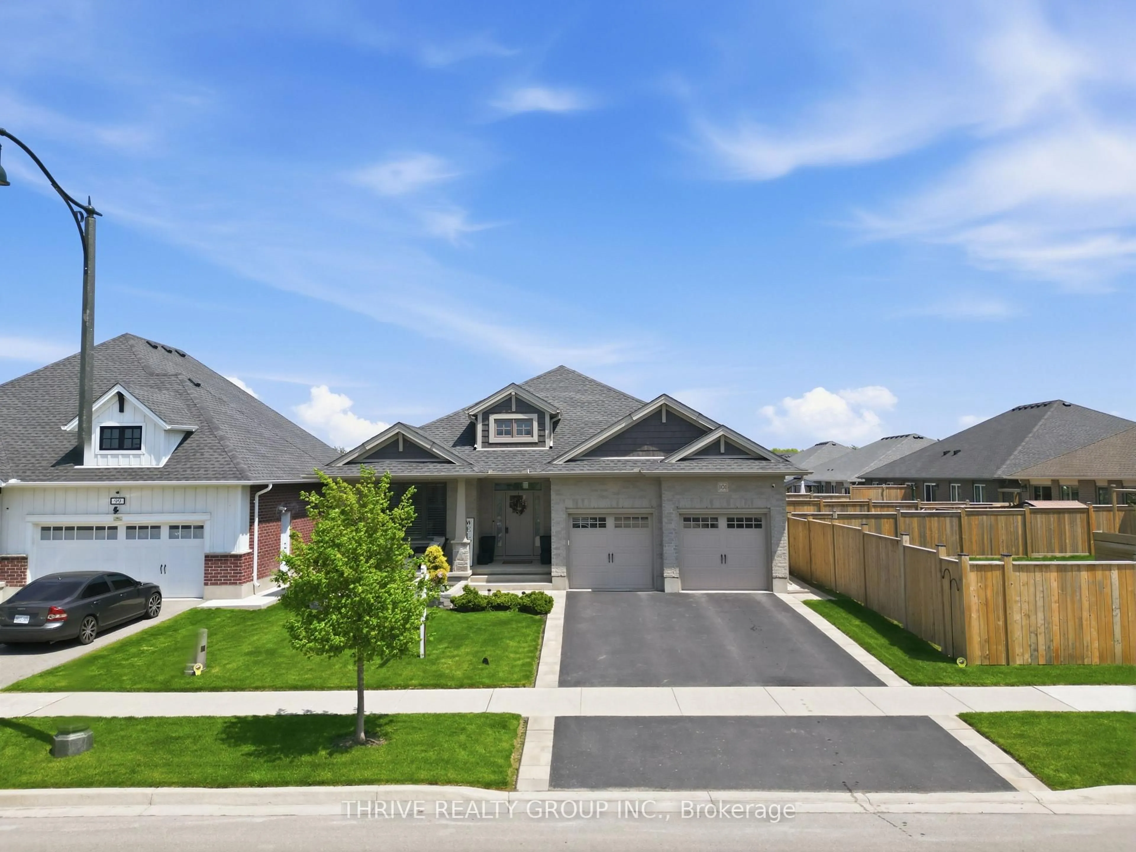 Home with vinyl exterior material, street for 101 RENAISSANCE Dr, St. Thomas Ontario N5R 0J9