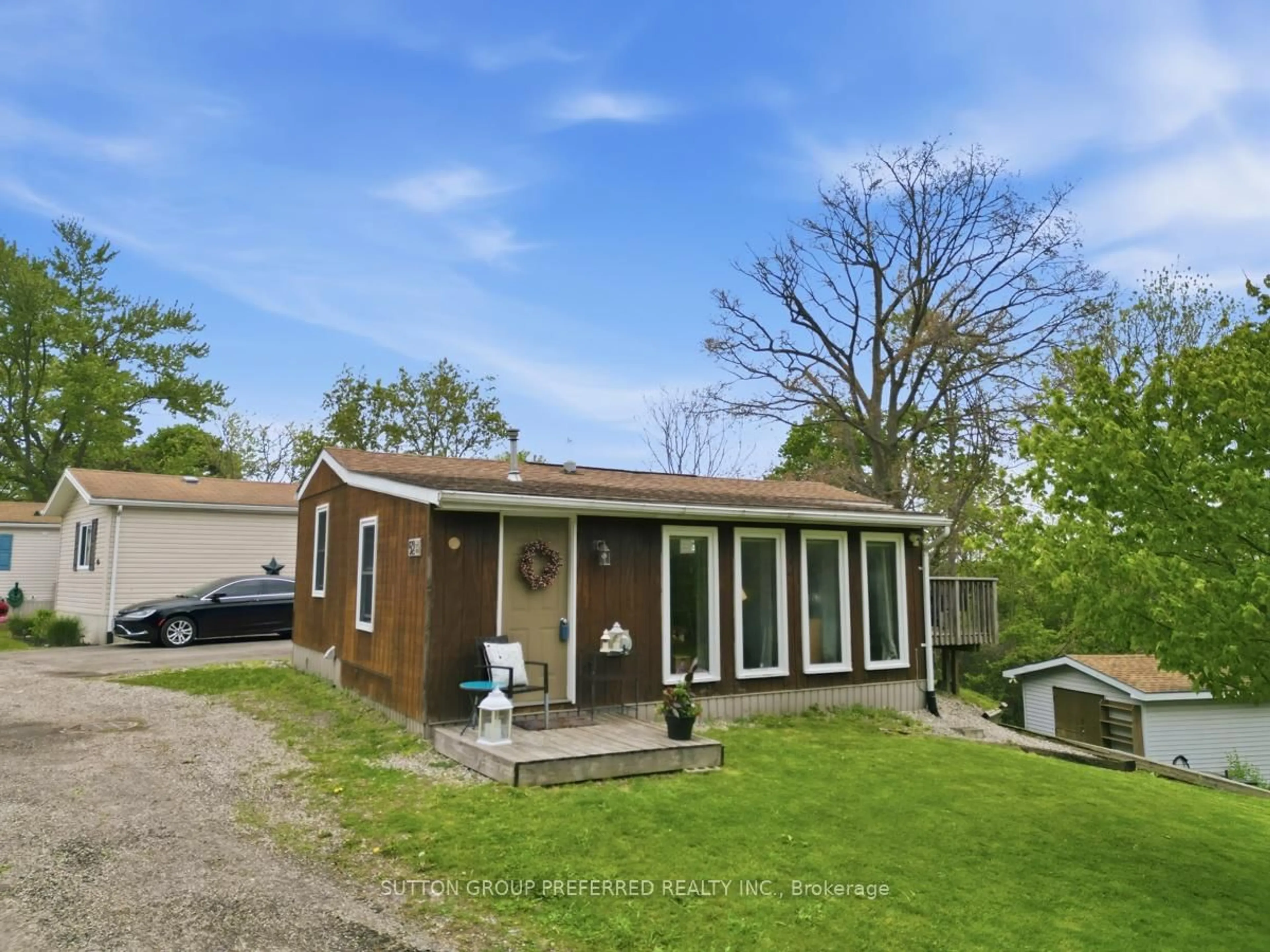 A pic from outside/outdoor area/front of a property/back of a property/a pic from drone, water/lake/river/ocean view for 3100 Dorchester Rd #52A, Thames Centre Ontario N0L 1G5