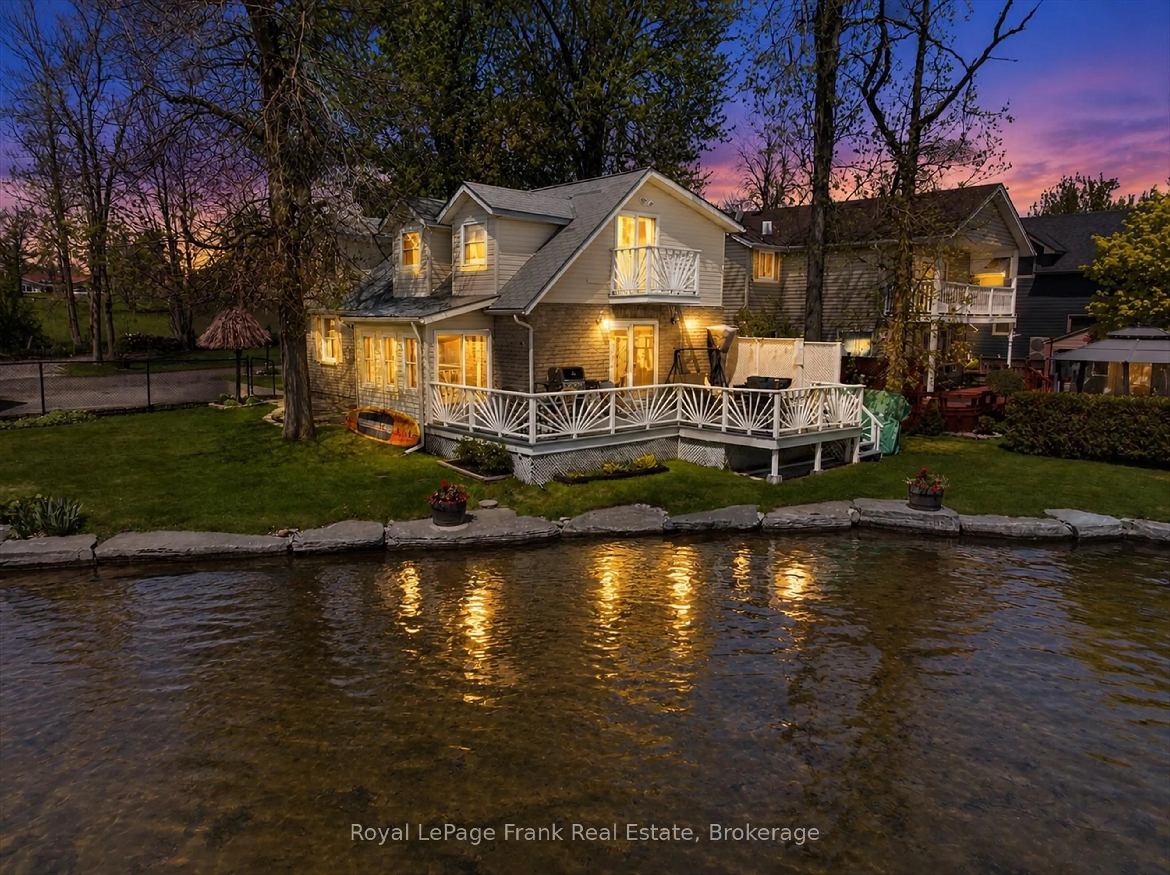 A pic from outside/outdoor area/front of a property/back of a property/a pic from drone, water/lake/river/ocean view for 463 Causeway View Rd, Selwyn Ontario K9J 6X2