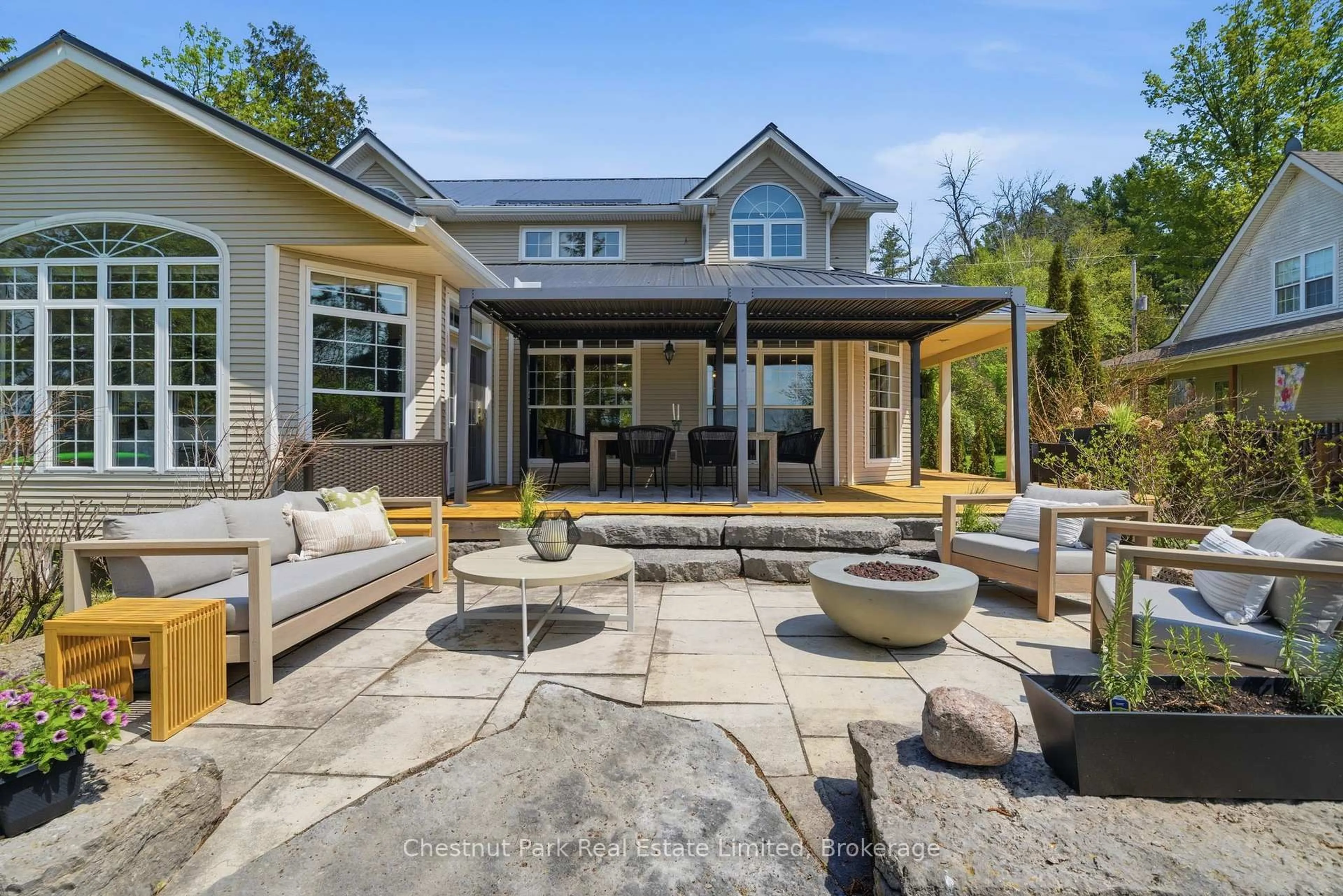 Patio, mountain view for 50 Tipperary Rd, Limoges Ontario K0K 2M0