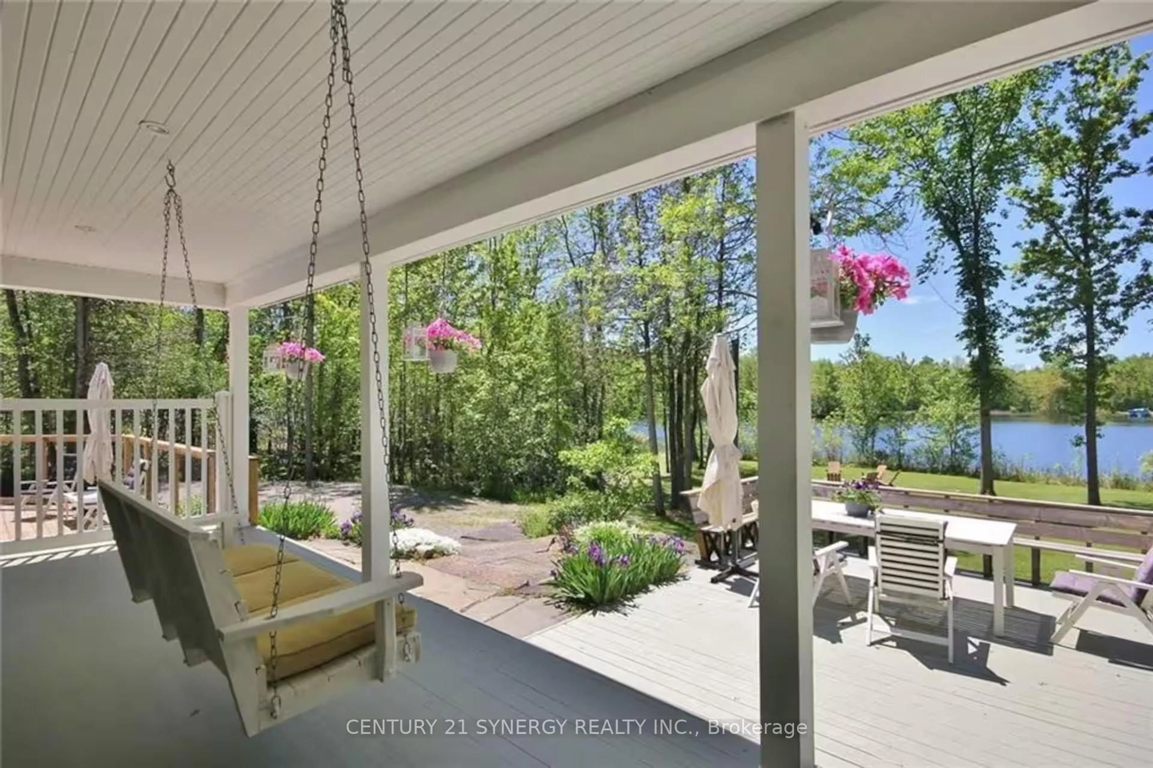 Patio, water/lake/river/ocean view for 393 & 399 Gold Creek Rd, Lanark Ontario K0G 1K0