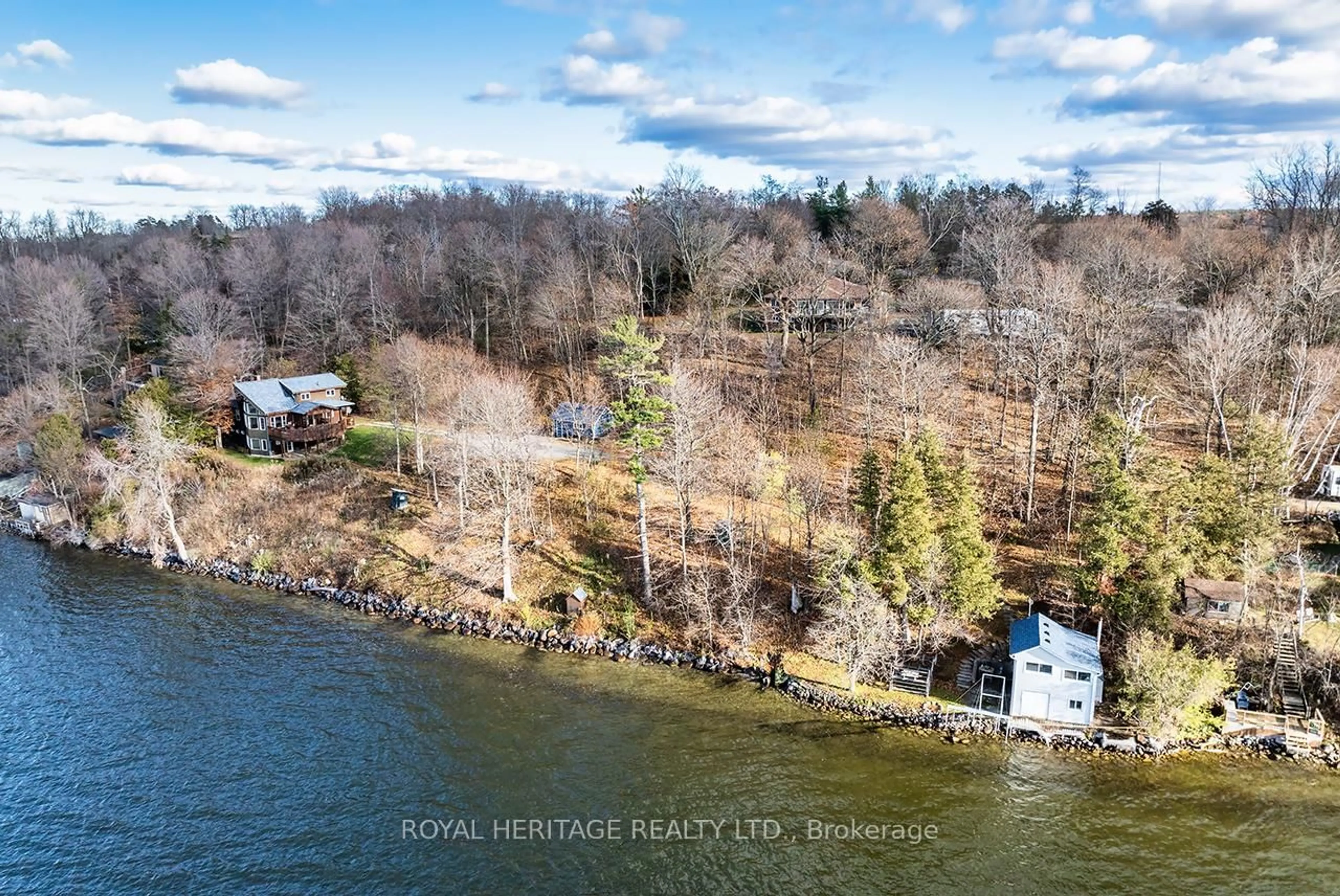 A pic from outside/outdoor area/front of a property/back of a property/a pic from drone, water/lake/river/ocean view for 7214 County 18 Rd #7, Alnwick/Haldimand Ontario K0K 2X0