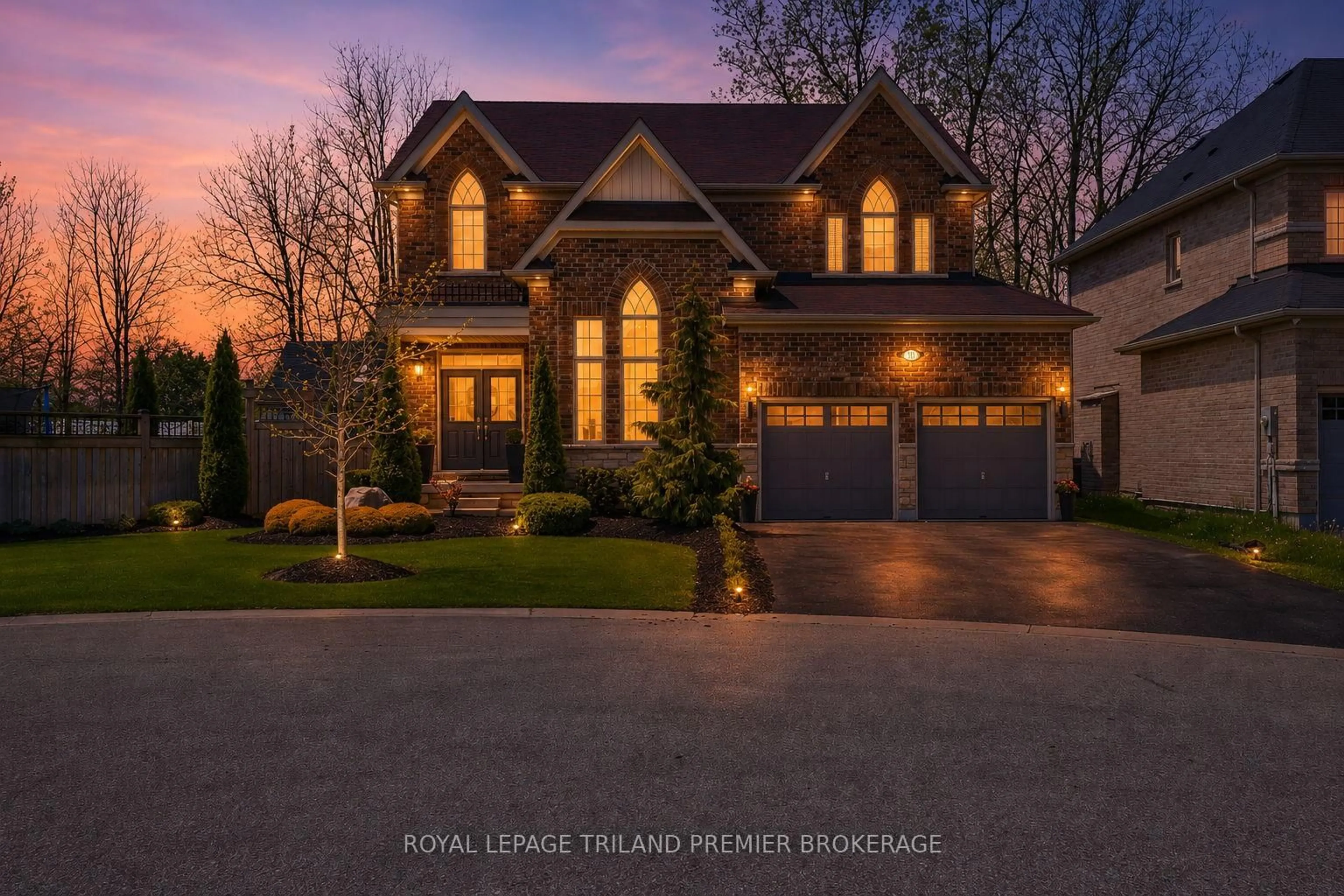Home with brick exterior material, street for 201 Dorchester Crt, Woodstock Ontario N4S 7W2