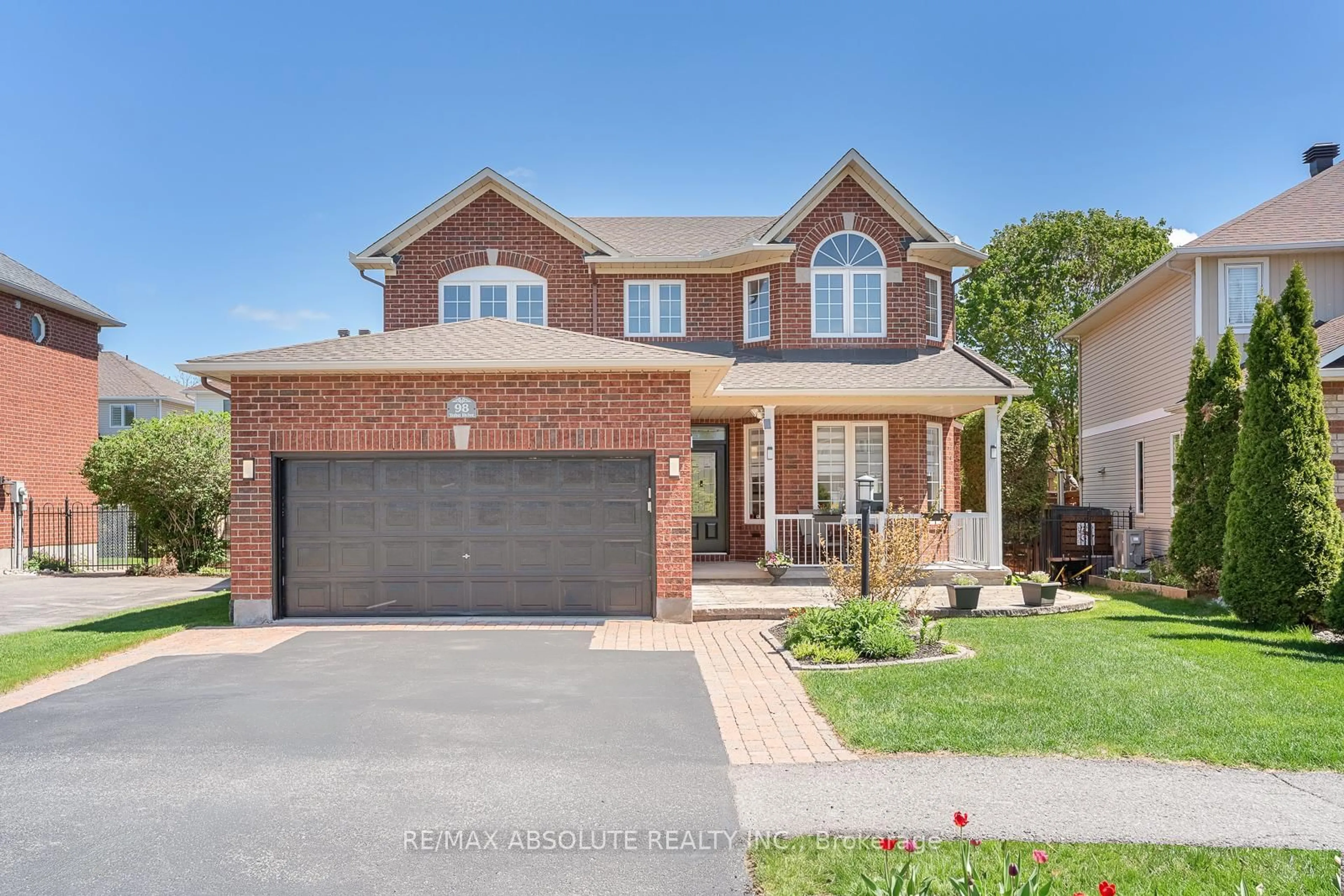 Home with brick exterior material, street for 98 Yoho Dr, Kanata Ontario K2M 2V3
