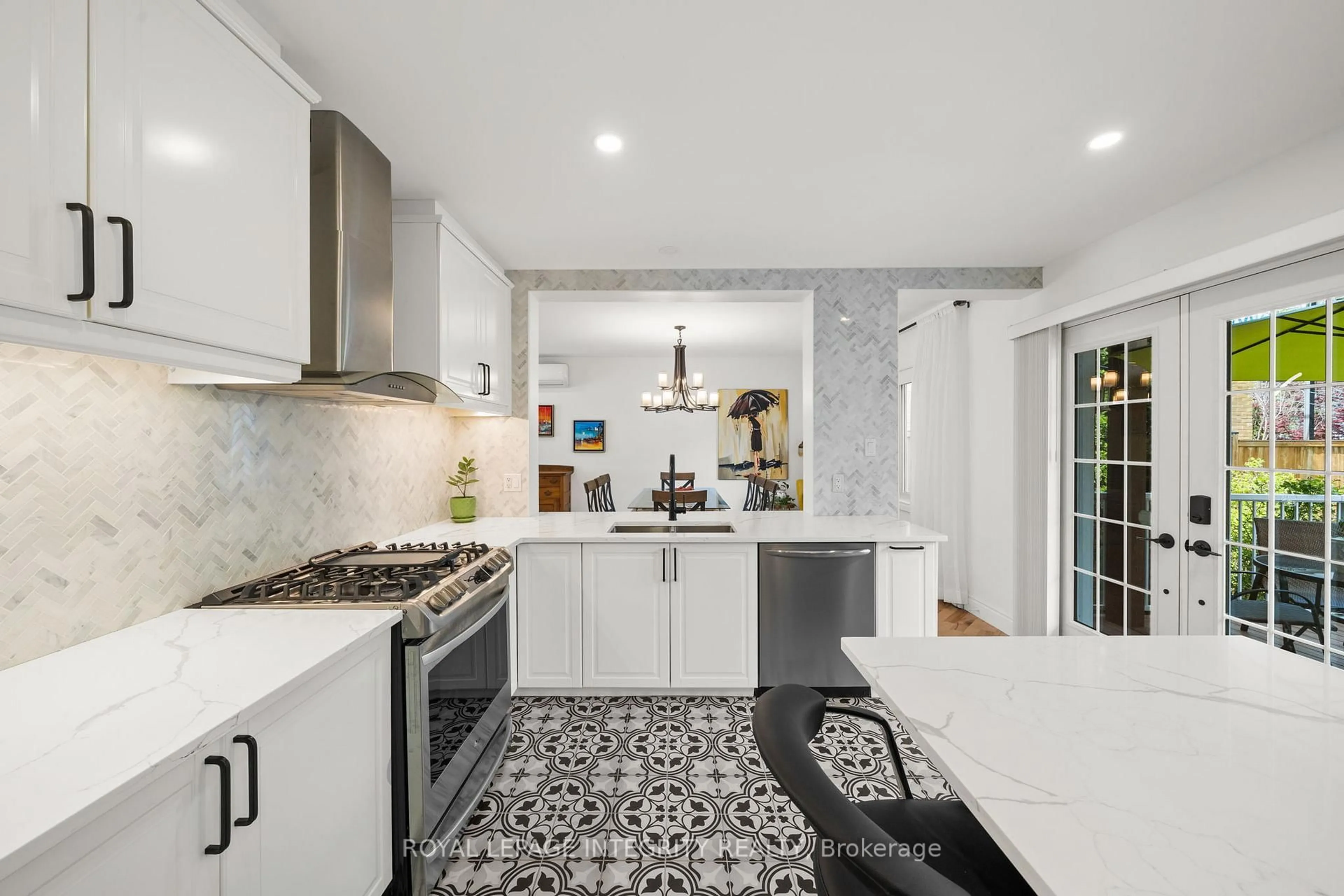 Contemporary kitchen, ceramic/tile floor for 45 Goulburn Ave, Ottawa Ontario K1N 8C7