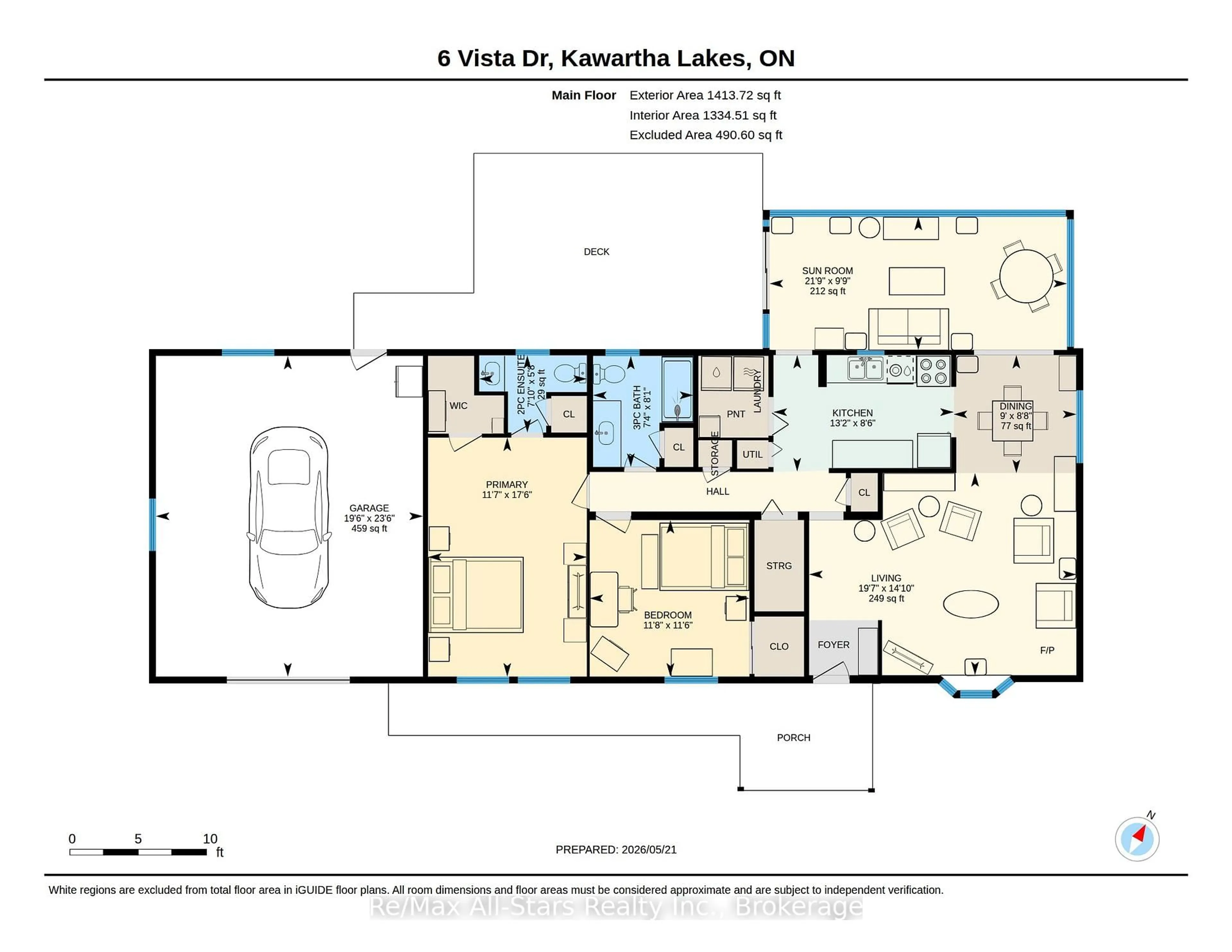 Floor plan for 6 Vista Dr, Kawartha Lakes Ontario K9V 4R1