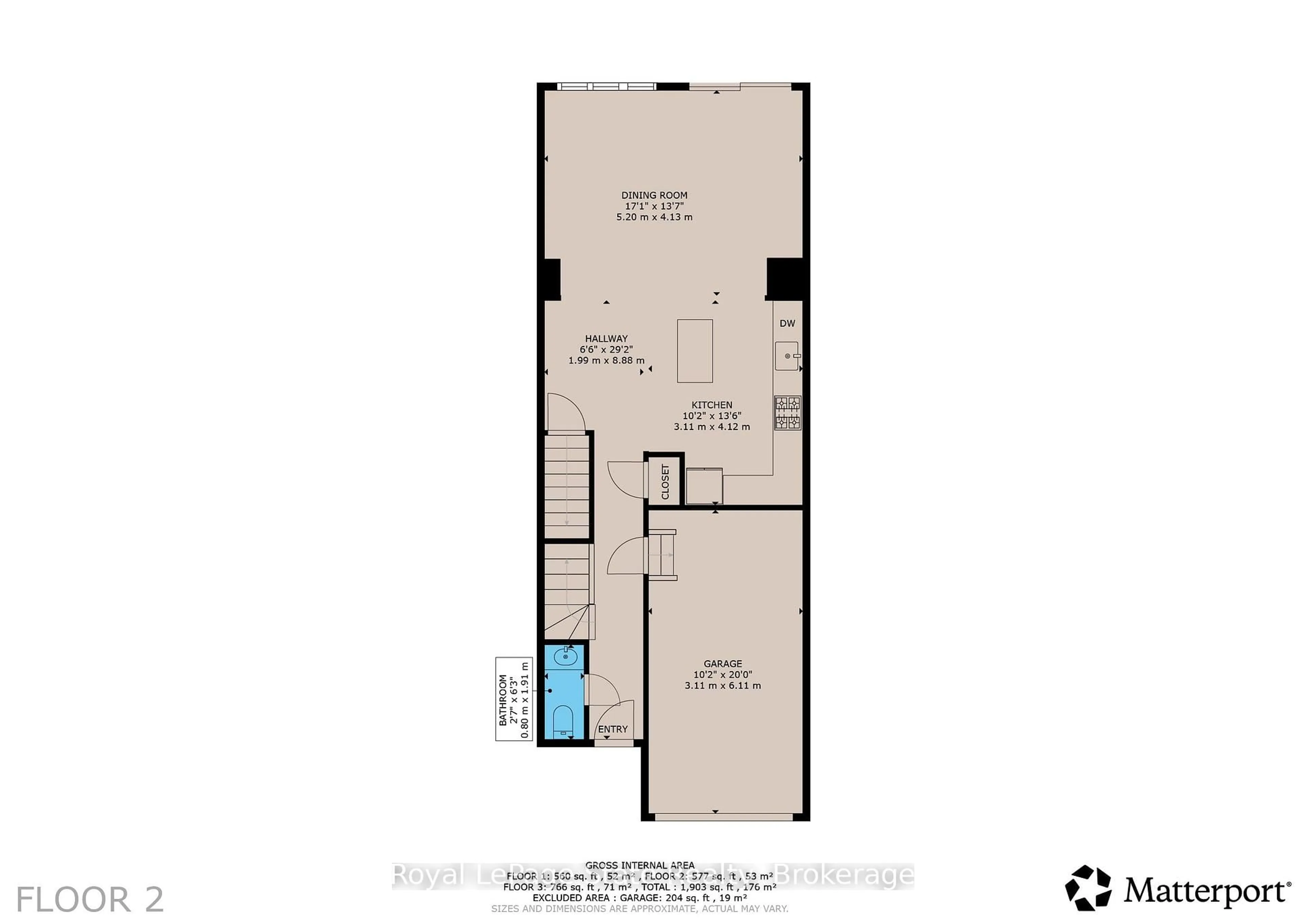 Floor plan for 30 Times Square Blvd #23, Hamilton Ontario L8J 0L8