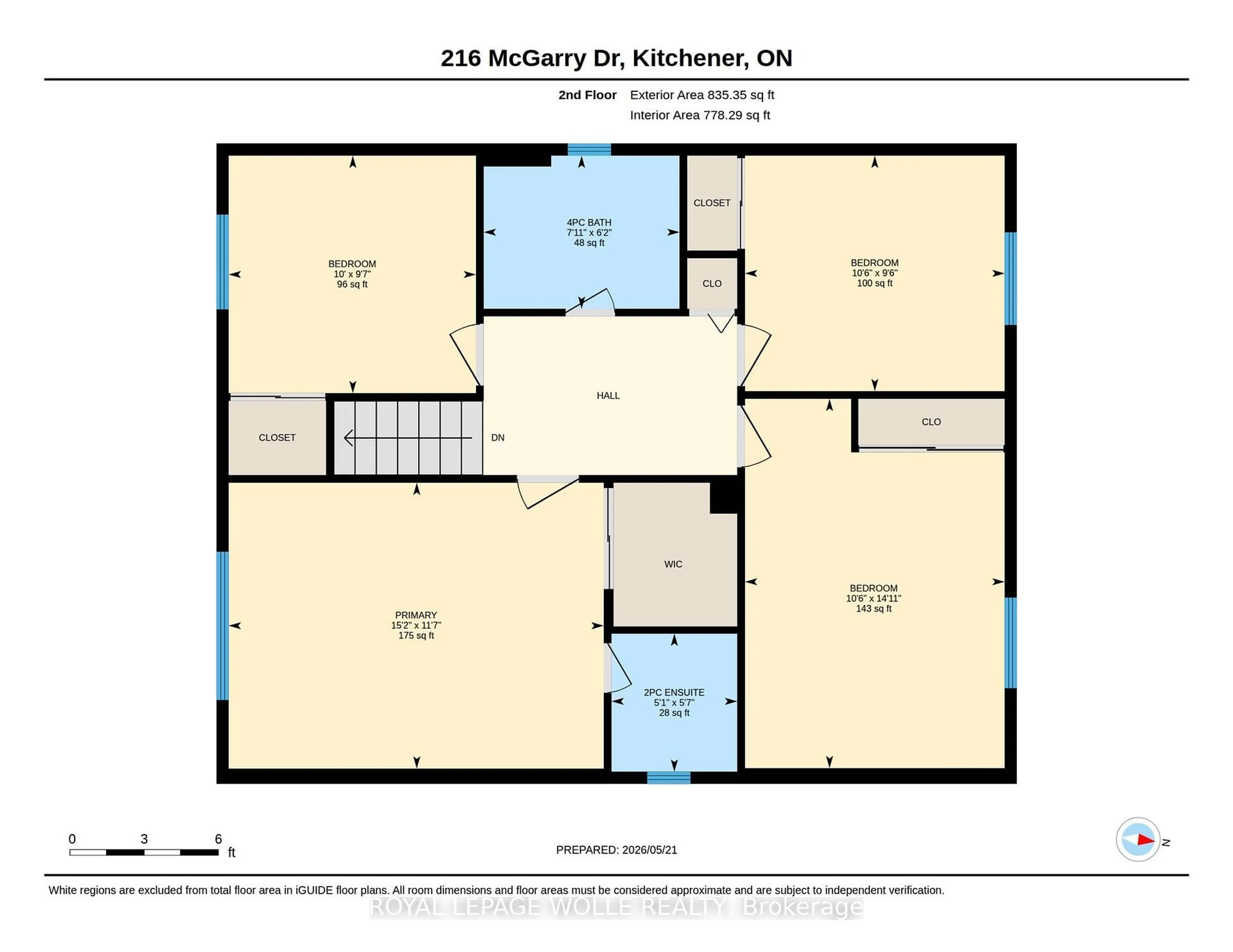 Floor plan for 216 McGarry Dr, Kitchener Ontario N2N 1H9