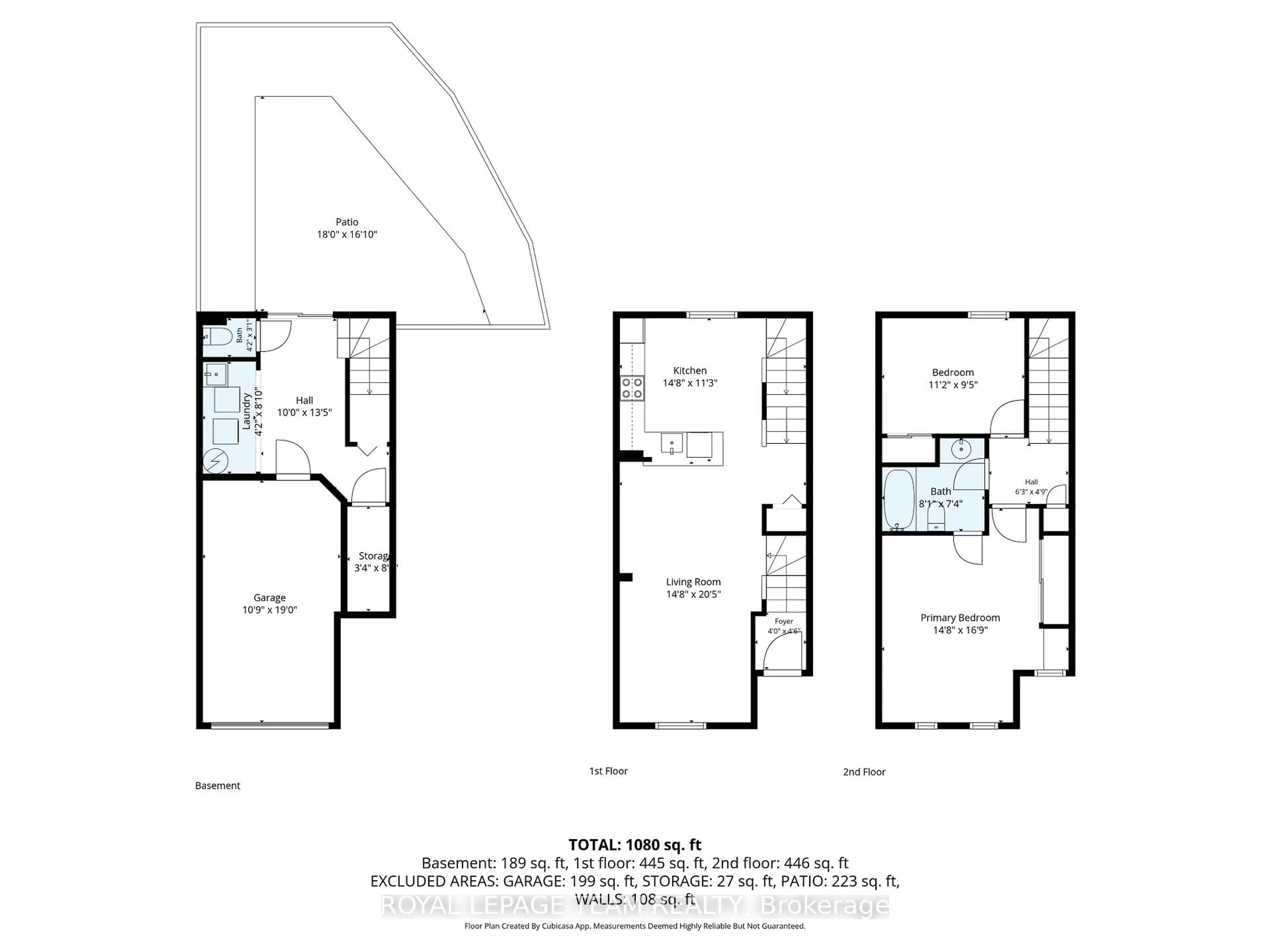 Floor plan for 8 Manhattan Cres, Ottawa Ontario K2C 4B4