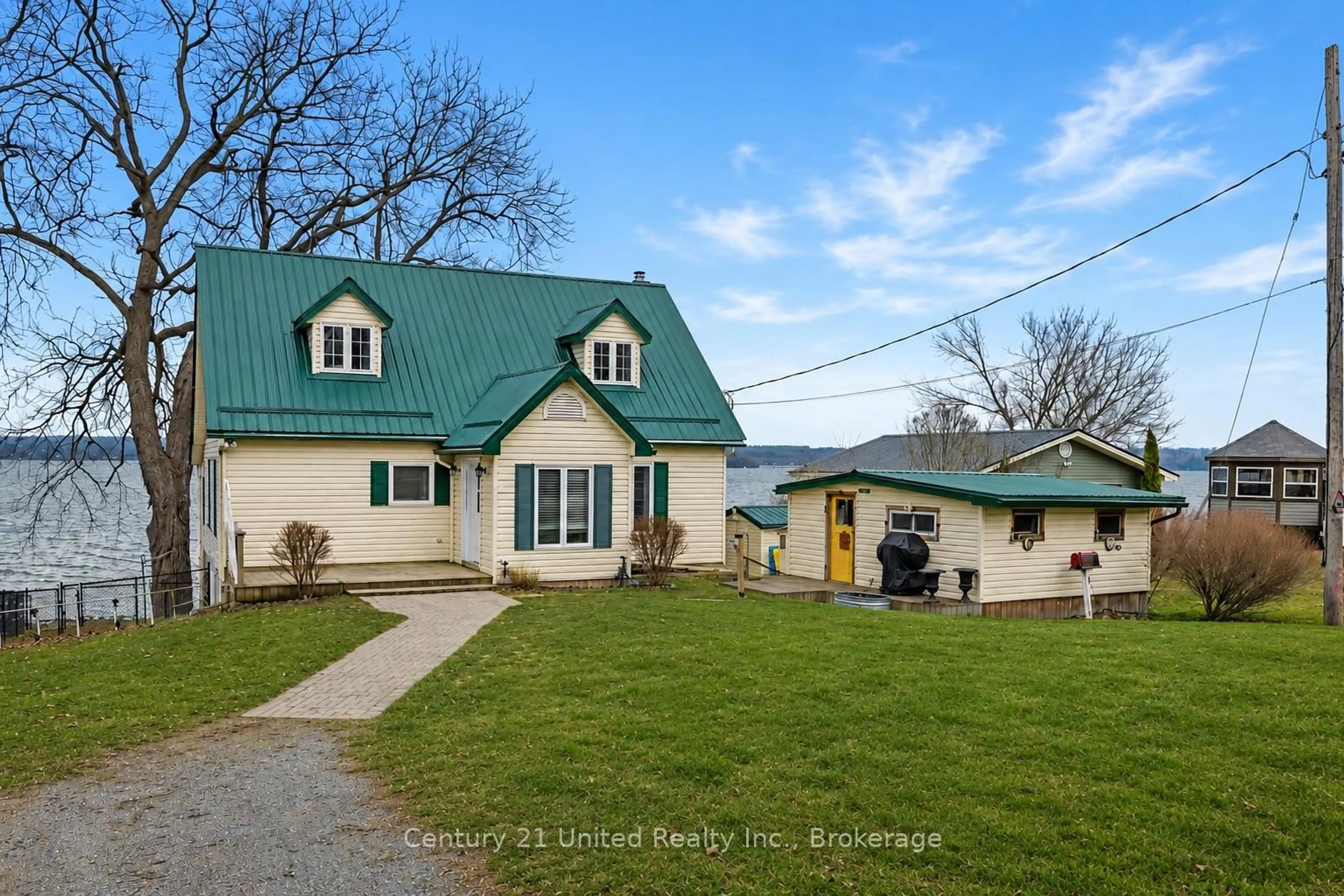 A pic from outside/outdoor area/front of a property/back of a property/a pic from drone, water/lake/river/ocean view for 40 Ivey Lane, Otonabee-South Monaghan Ontario K0L 2G0