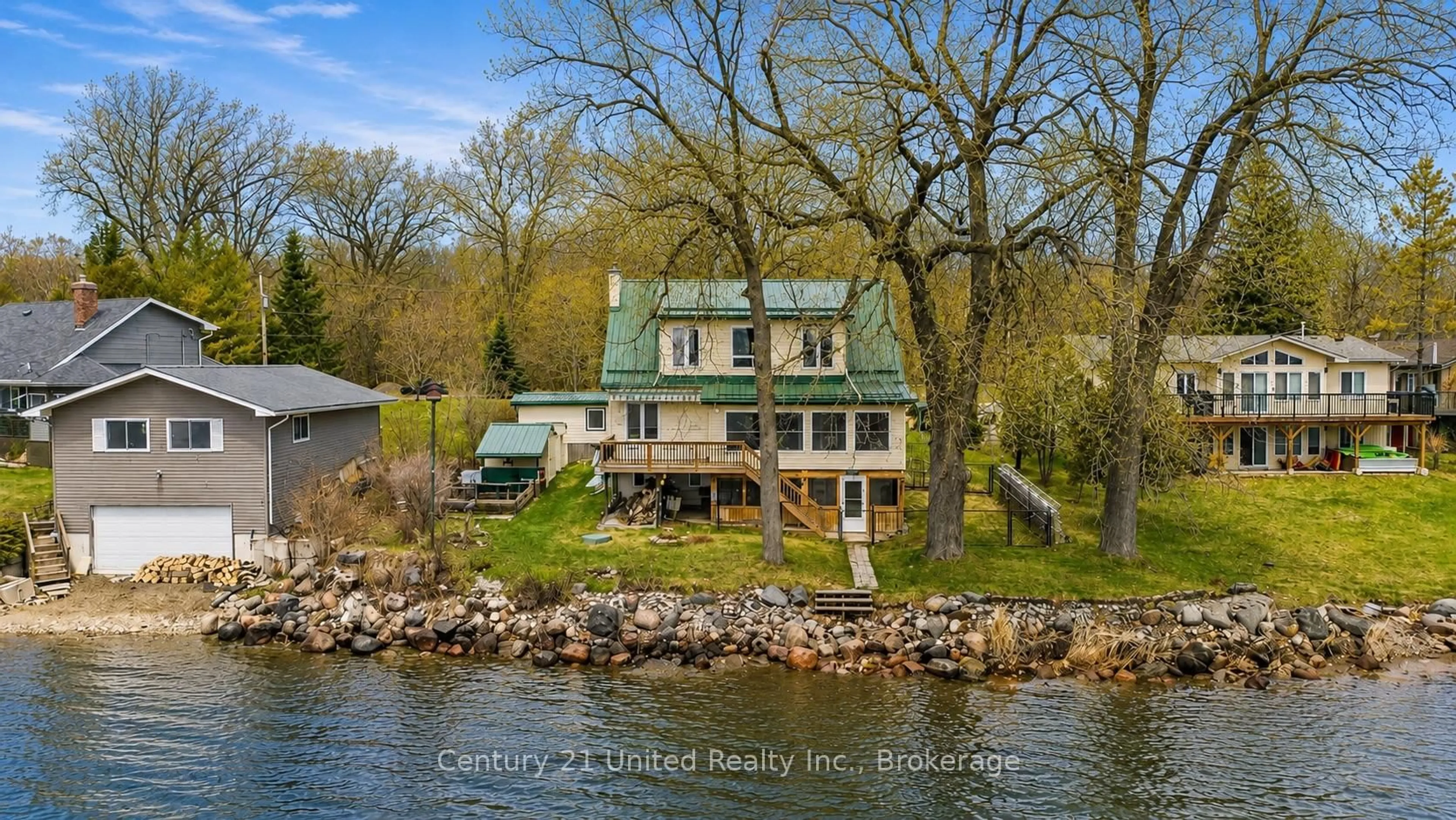 A pic from outside/outdoor area/front of a property/back of a property/a pic from drone, water/lake/river/ocean view for 40 Ivey Lane, Otonabee-South Monaghan Ontario K0L 2G0