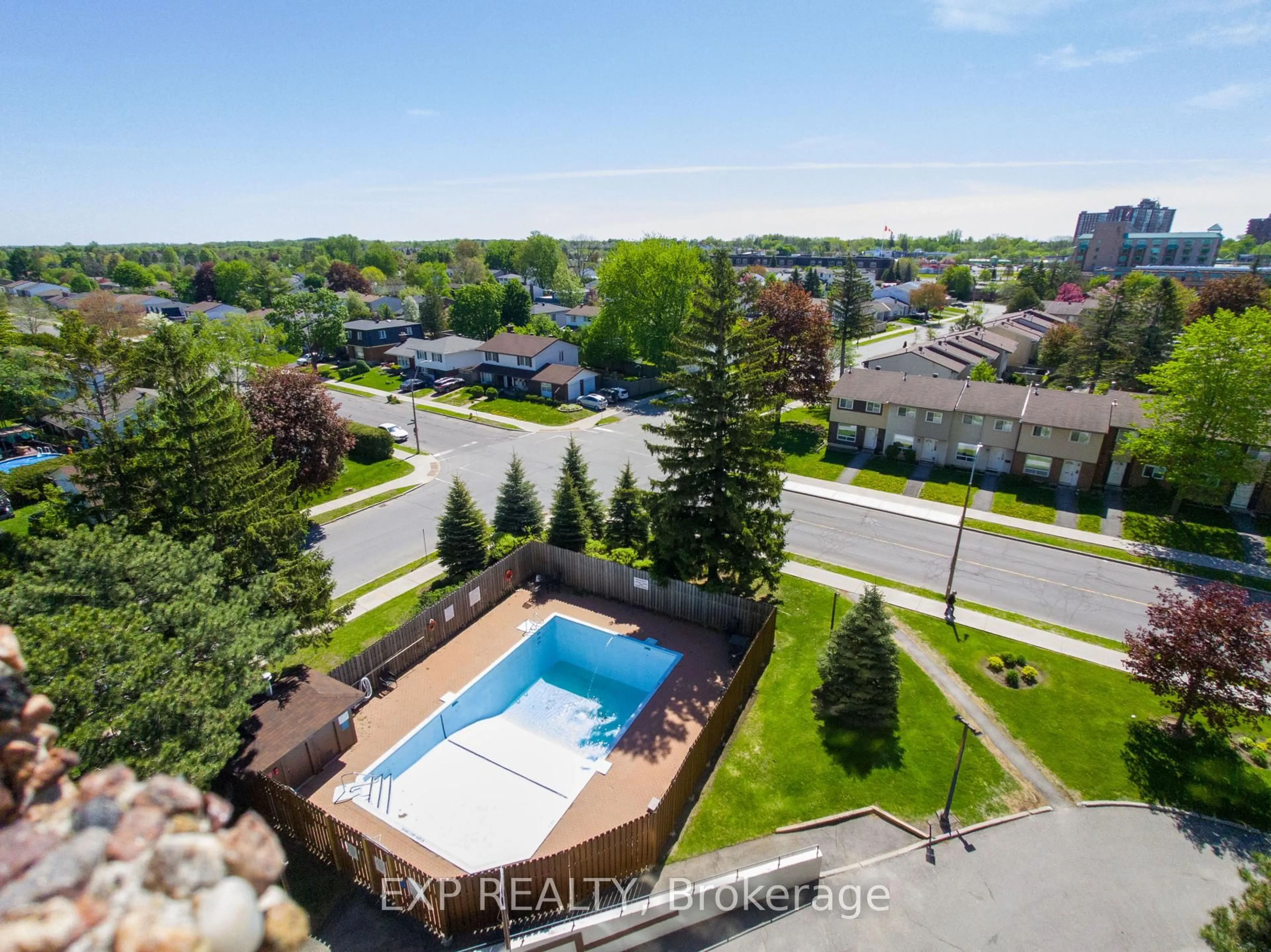 A pic from outside/outdoor area/front of a property/back of a property/a pic from drone, city buildings view from balcony for 1285 Cahill Dr #807, Ottawa Ontario K1V 9A7