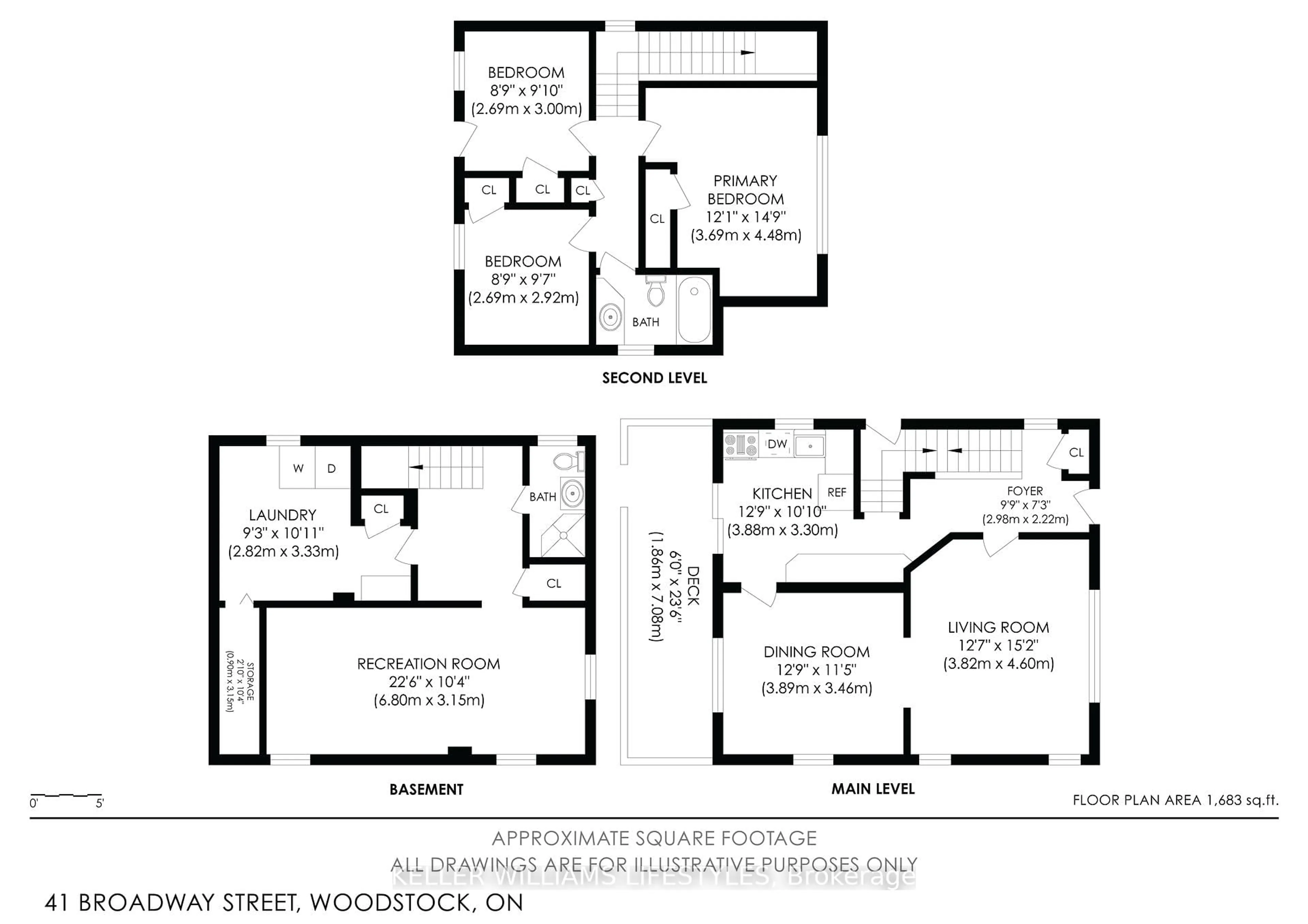 Floor plan for 41 Broadway St, Woodstock Ontario N4S 3A1