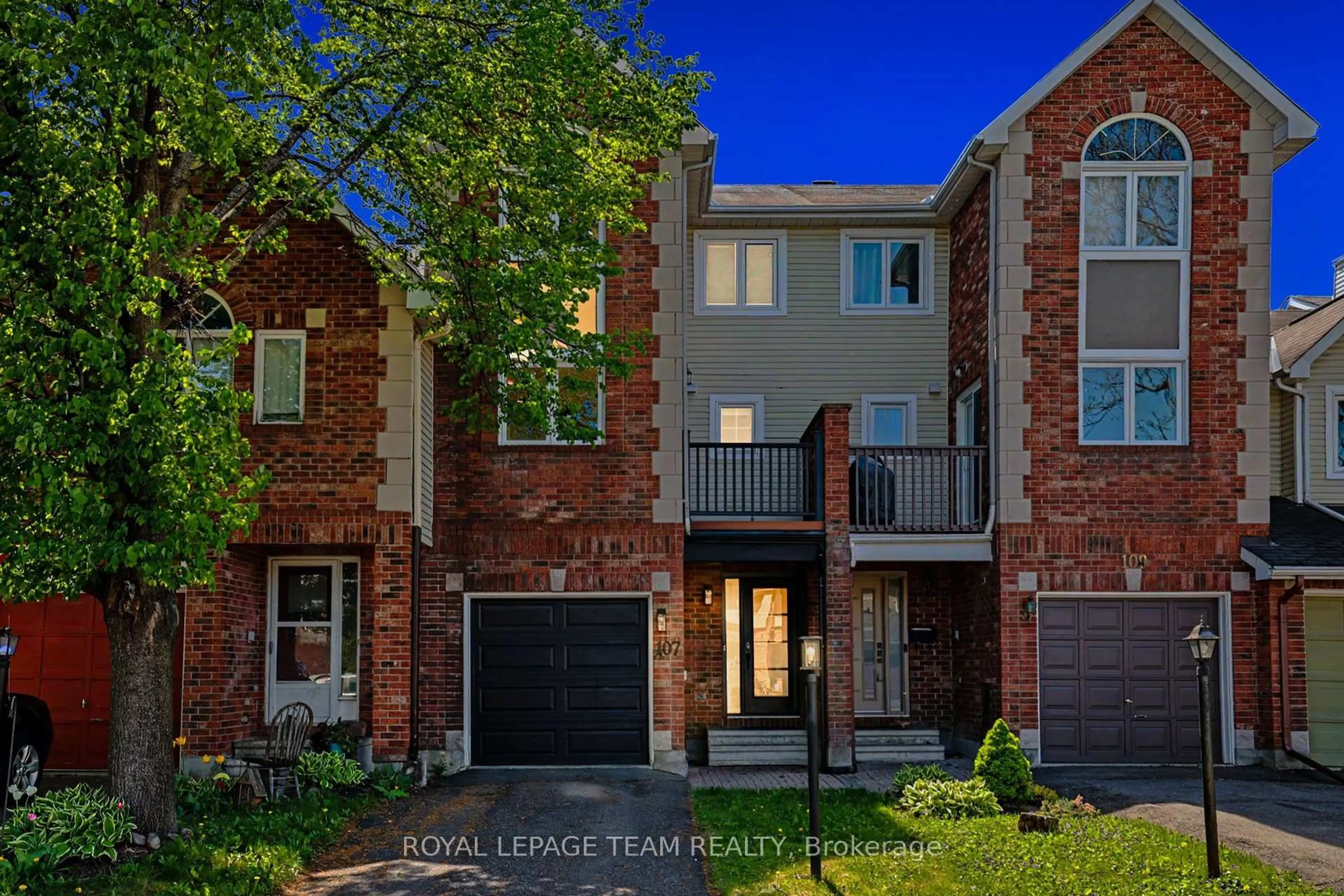 Home with brick exterior material, street for 107 Woodpark Way, Ottawa Ontario K2J 4C7