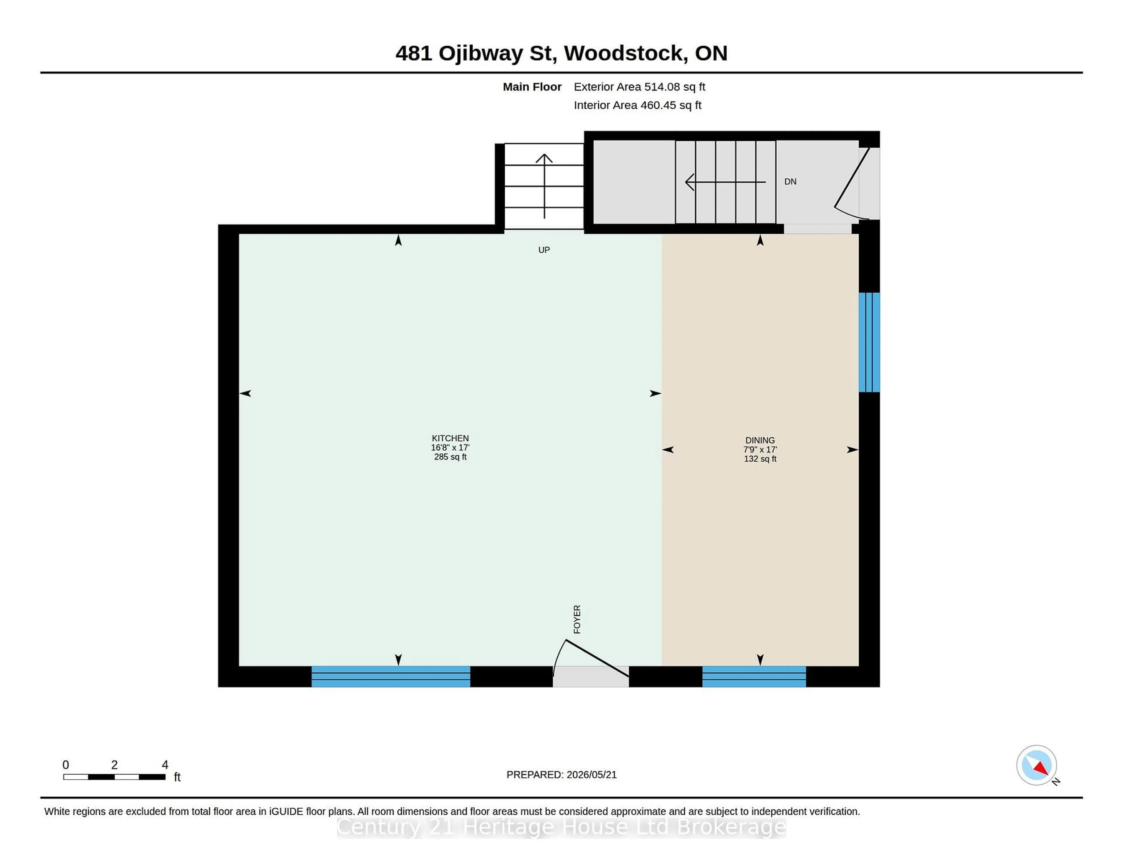 Floor plan for 481 Ojibway St, Woodstock Ontario N4T 1C6