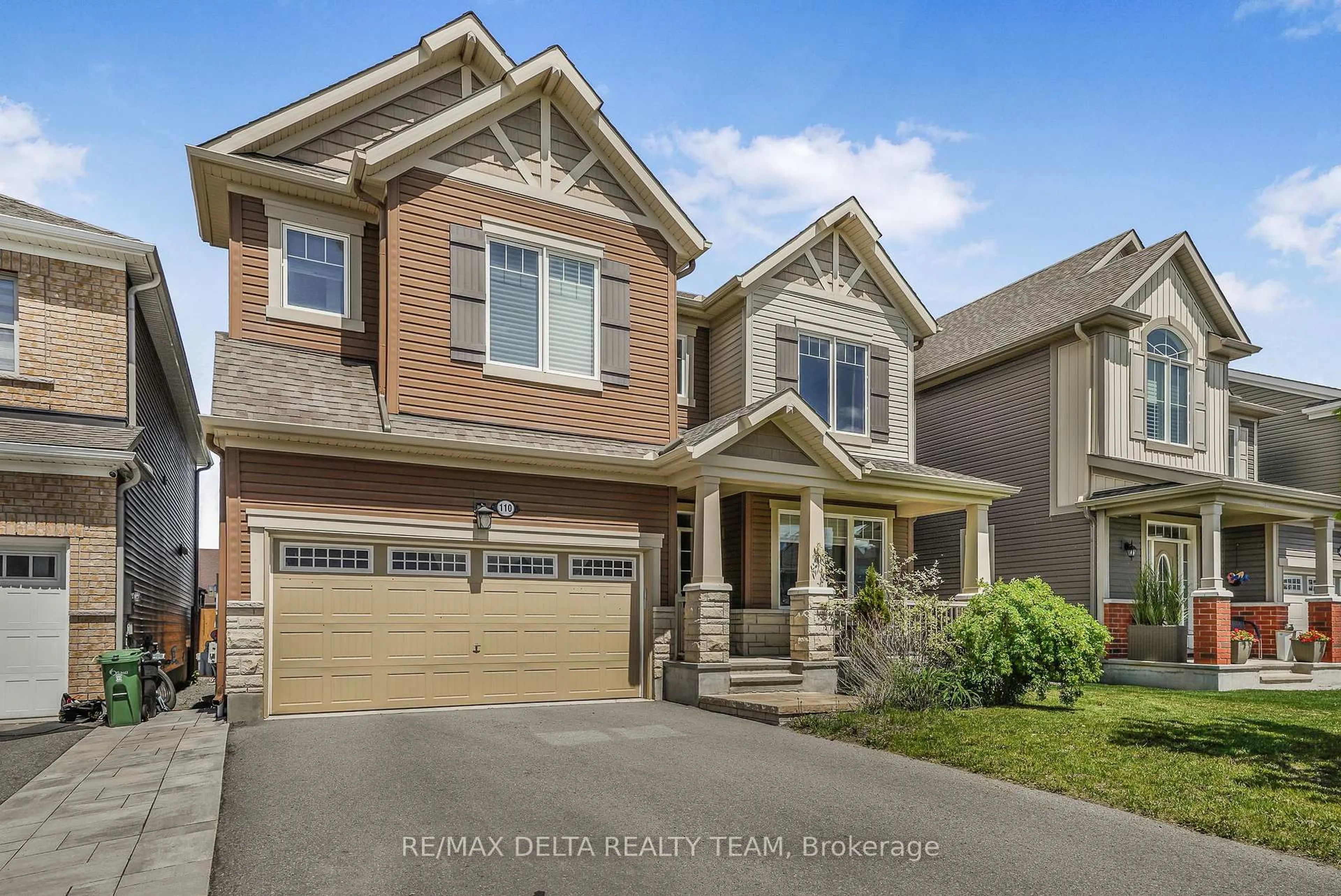 Home with brick exterior material, street for 110 Sweetvalley Dr, Ottawa Ontario K4A 1A4