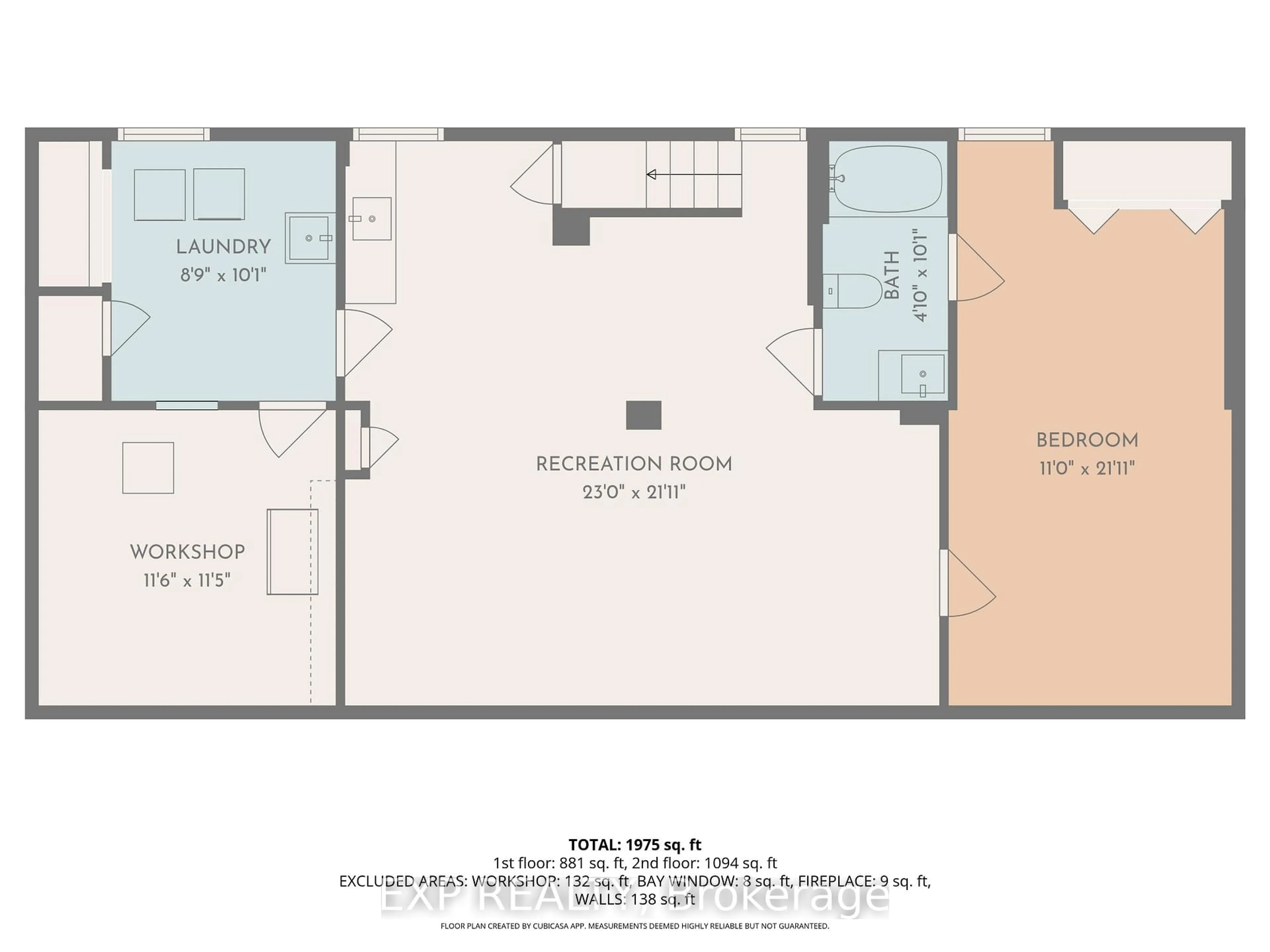 Floor plan for 4 Wolmsley Cres, Ottawa Ontario K2G 1J4