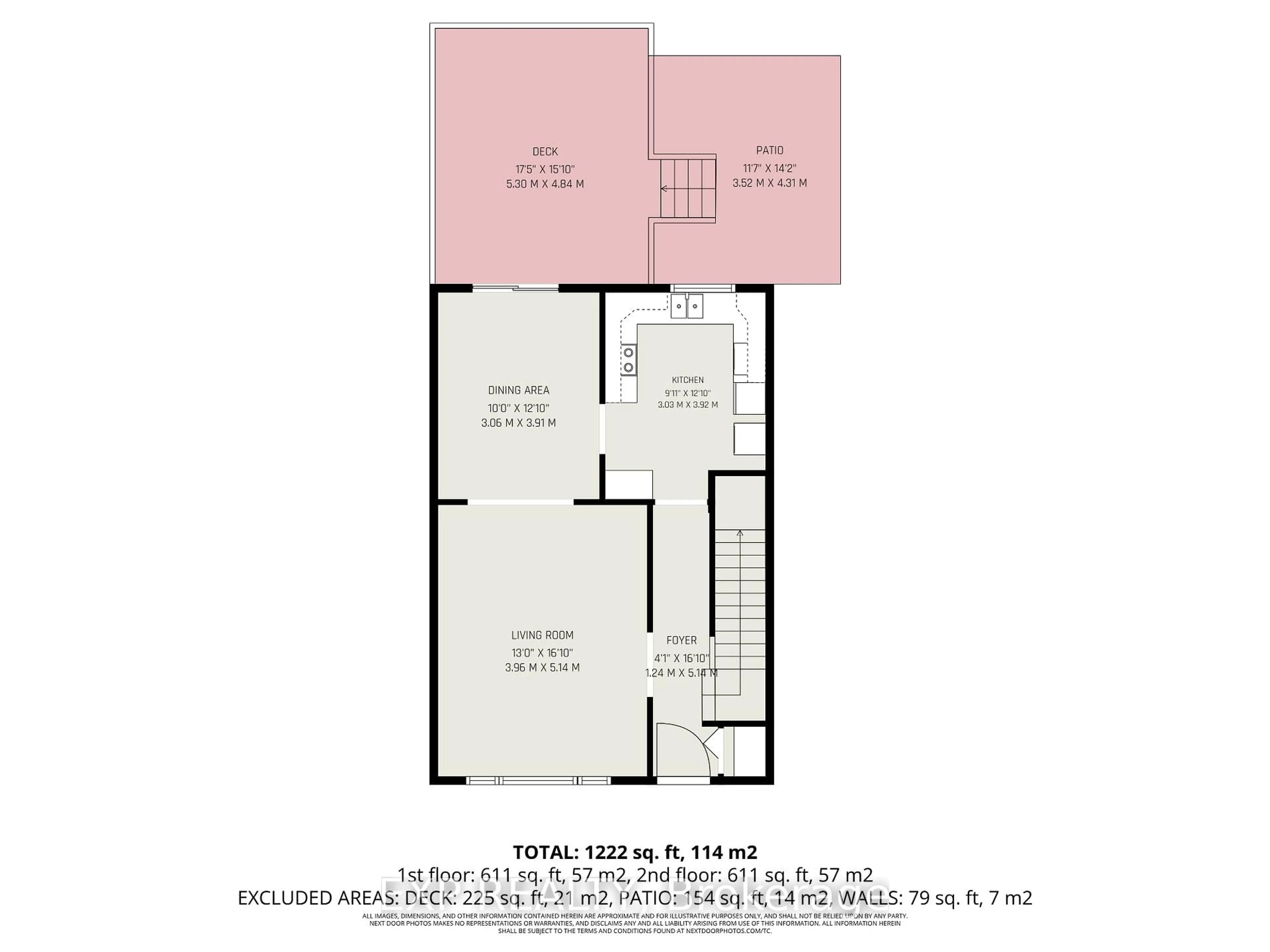 Floor plan for 1214 Clyde Ave, Ottawa Ontario K2C 1Y4
