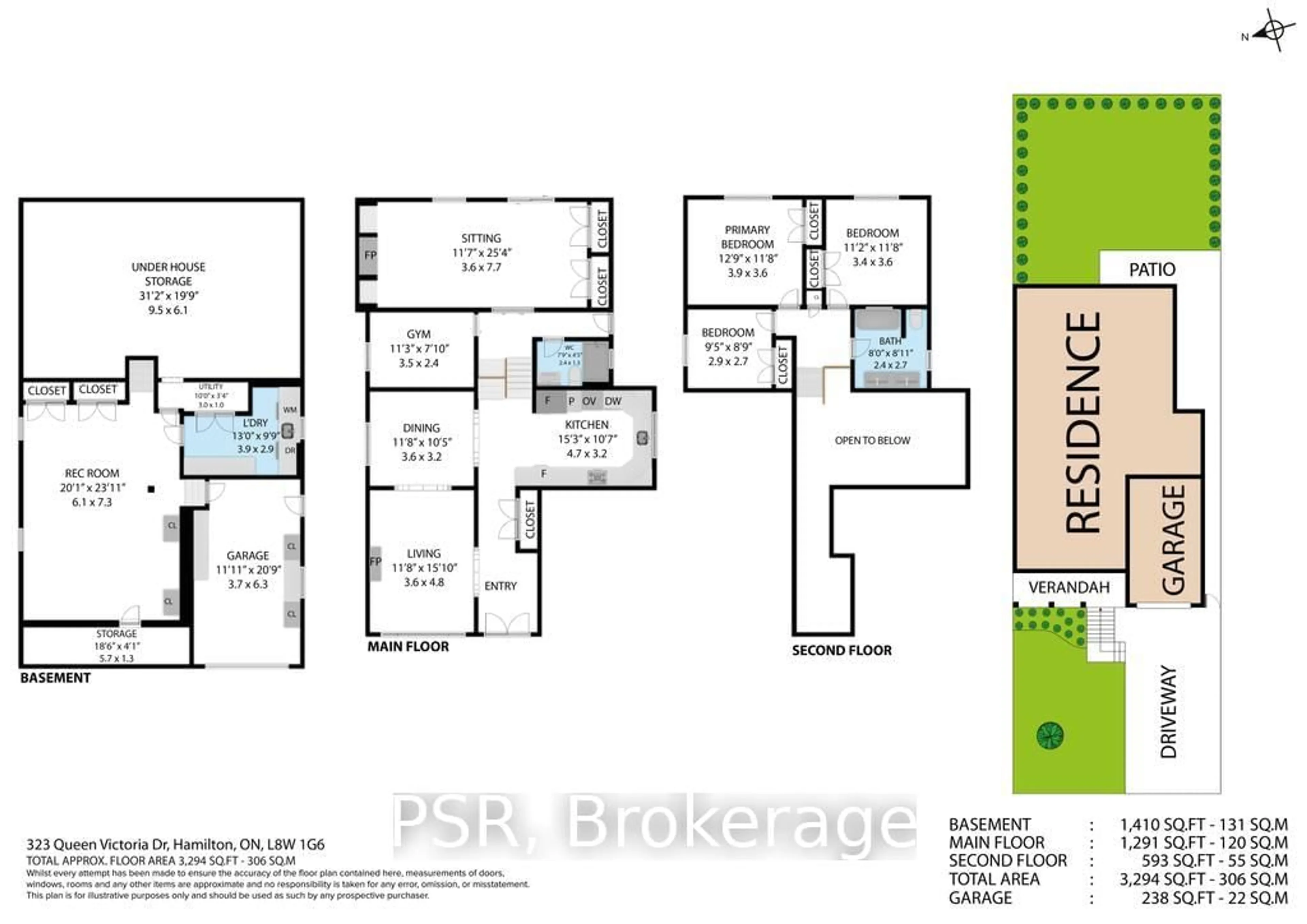 Floor plan for 323 Queen Victoria Dr, Hamilton Ontario L8W 1G6