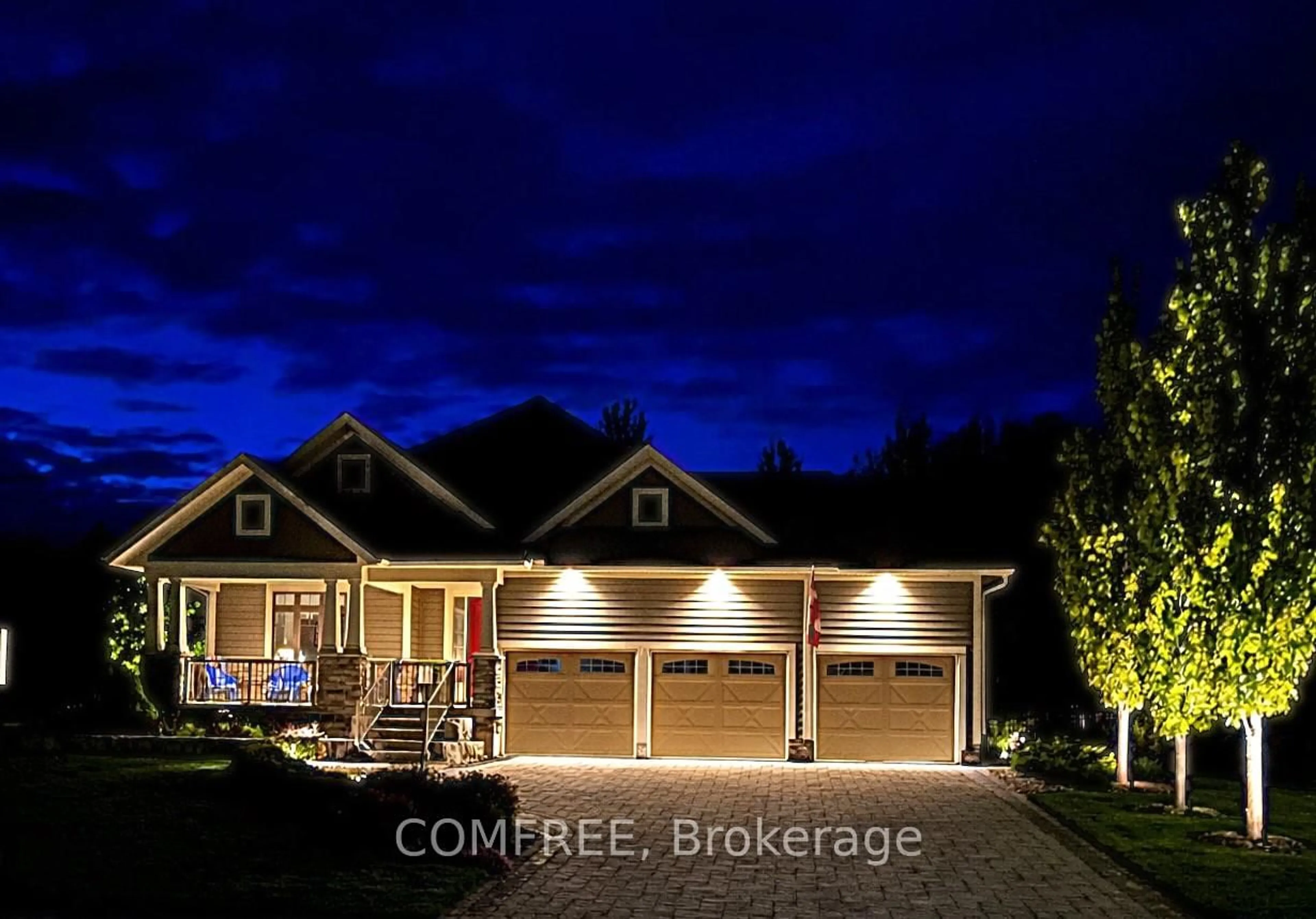 Home with brick exterior material, street for 106 High Bluff Lane, Blue Mountains Ontario N0H 2P0