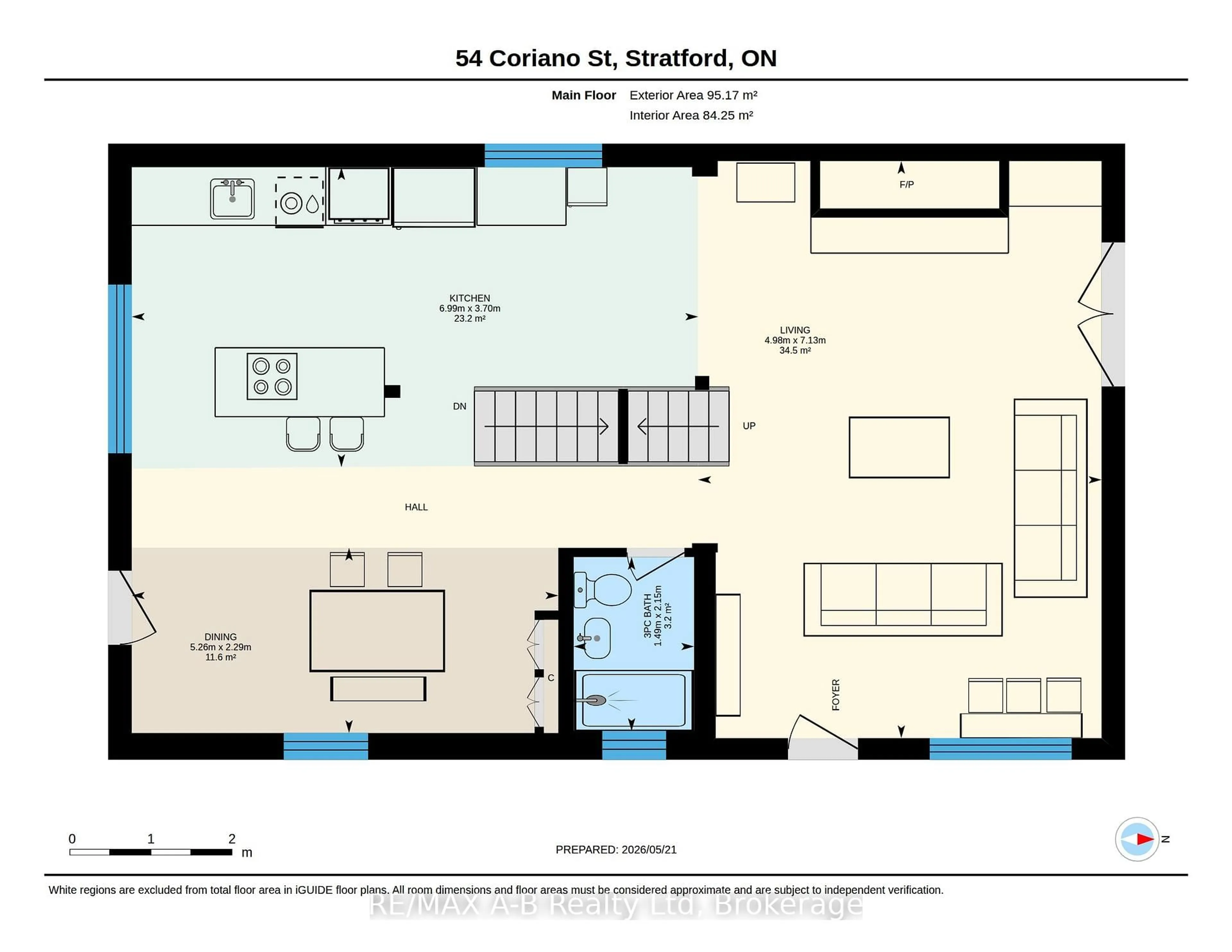 Floor plan for 54 Coriano St, Stratford Ontario N5A 6C3