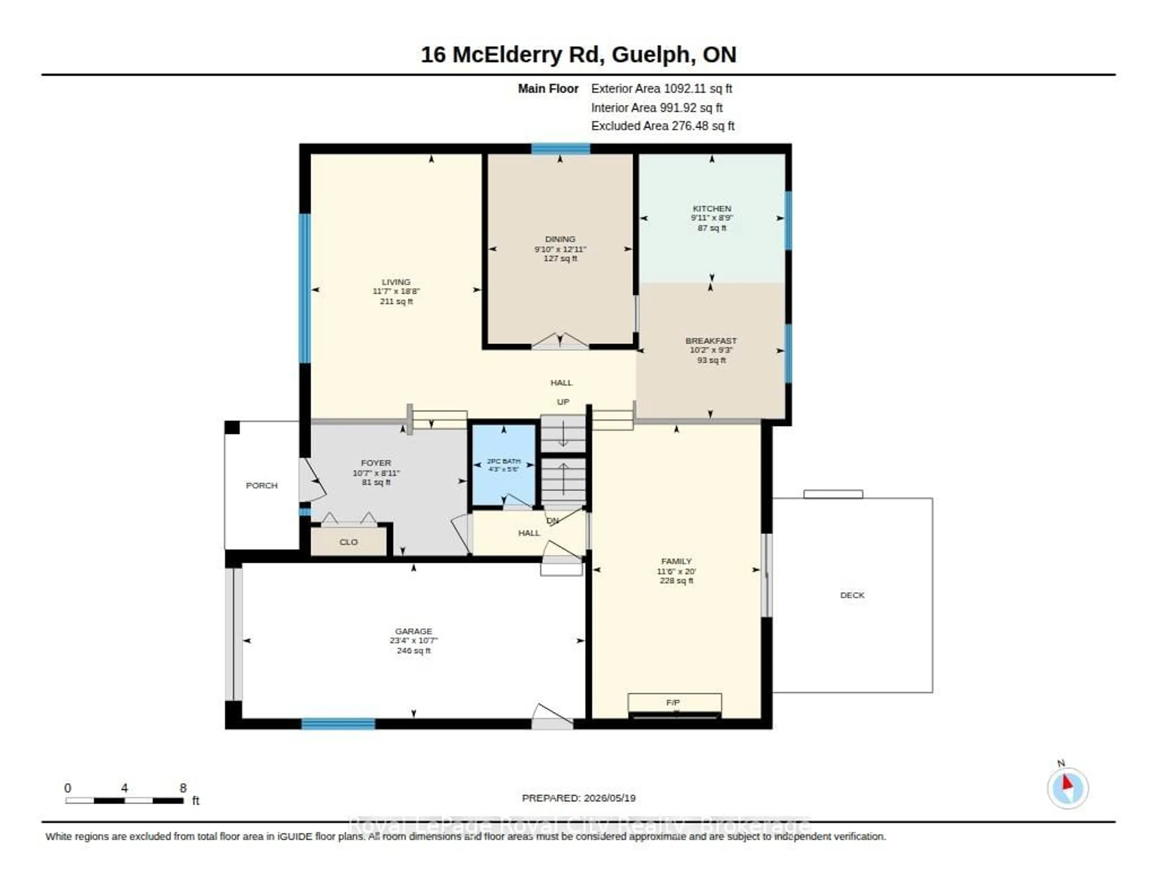 Floor plan for 16 McElderry Rd, Guelph Ontario N1G 4K3