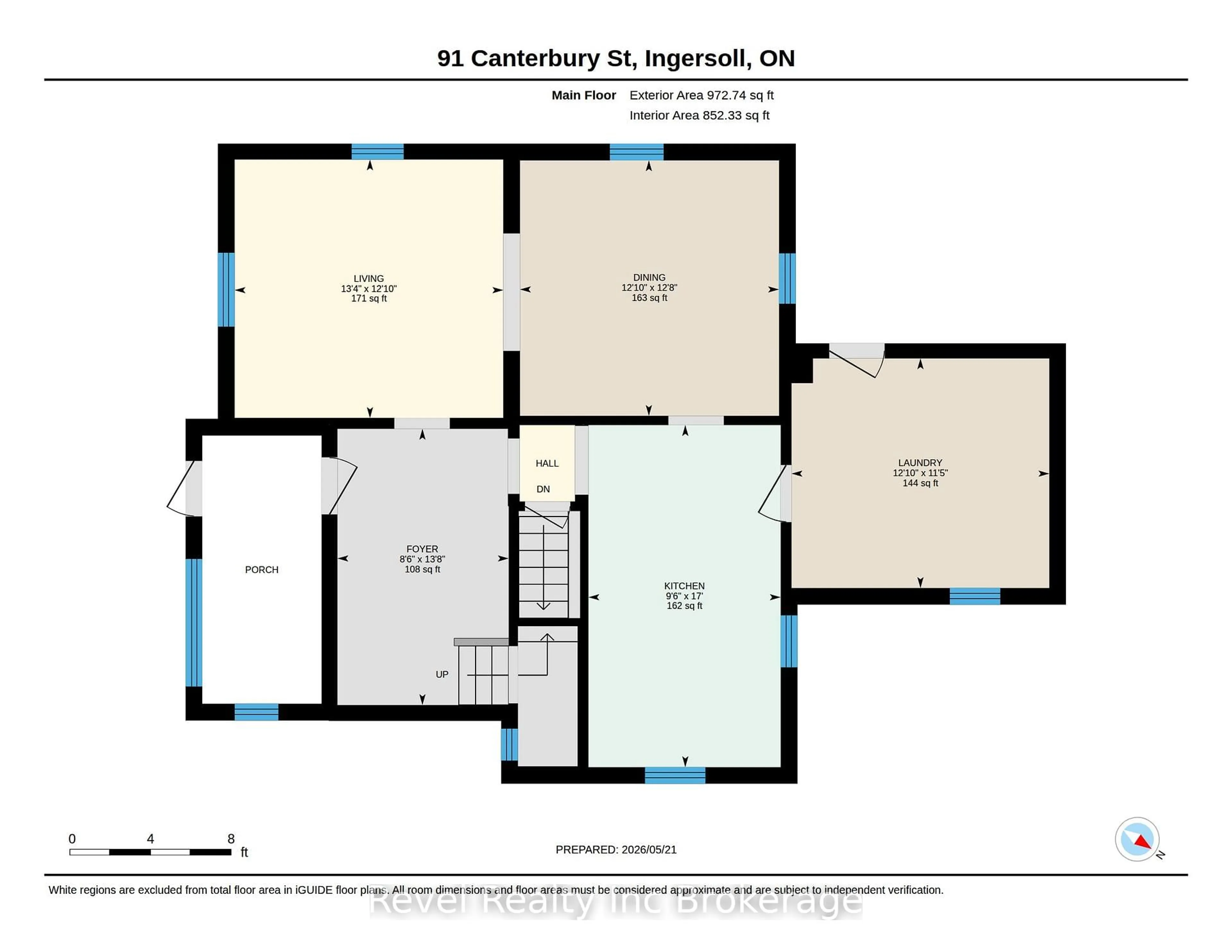 Floor plan for 91 Canterbury St, Ingersoll Ontario N5C 1C7