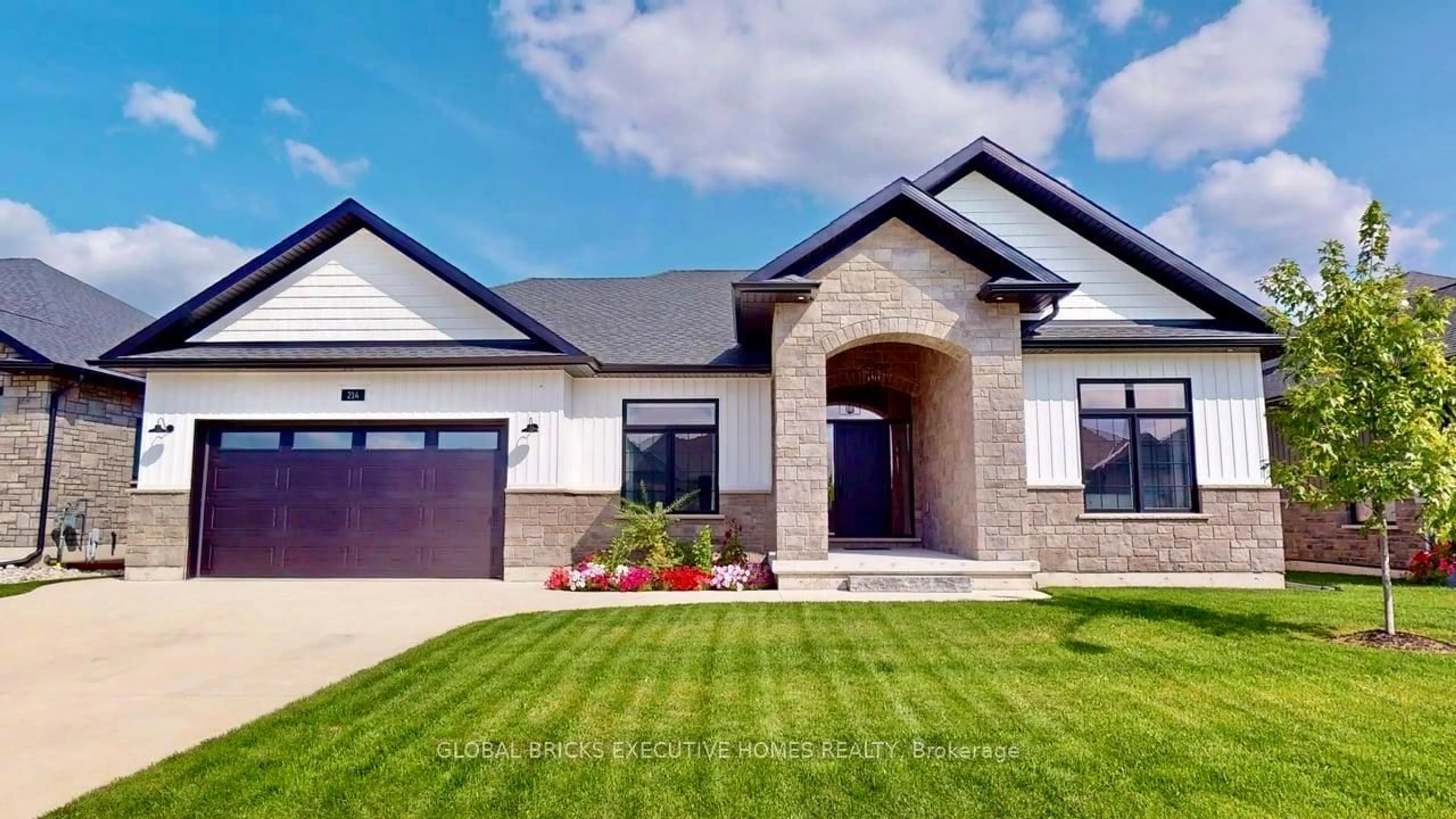 Home with brick exterior material, street for 214 Irishwood Lane, Brockton Ontario N0G 2V0