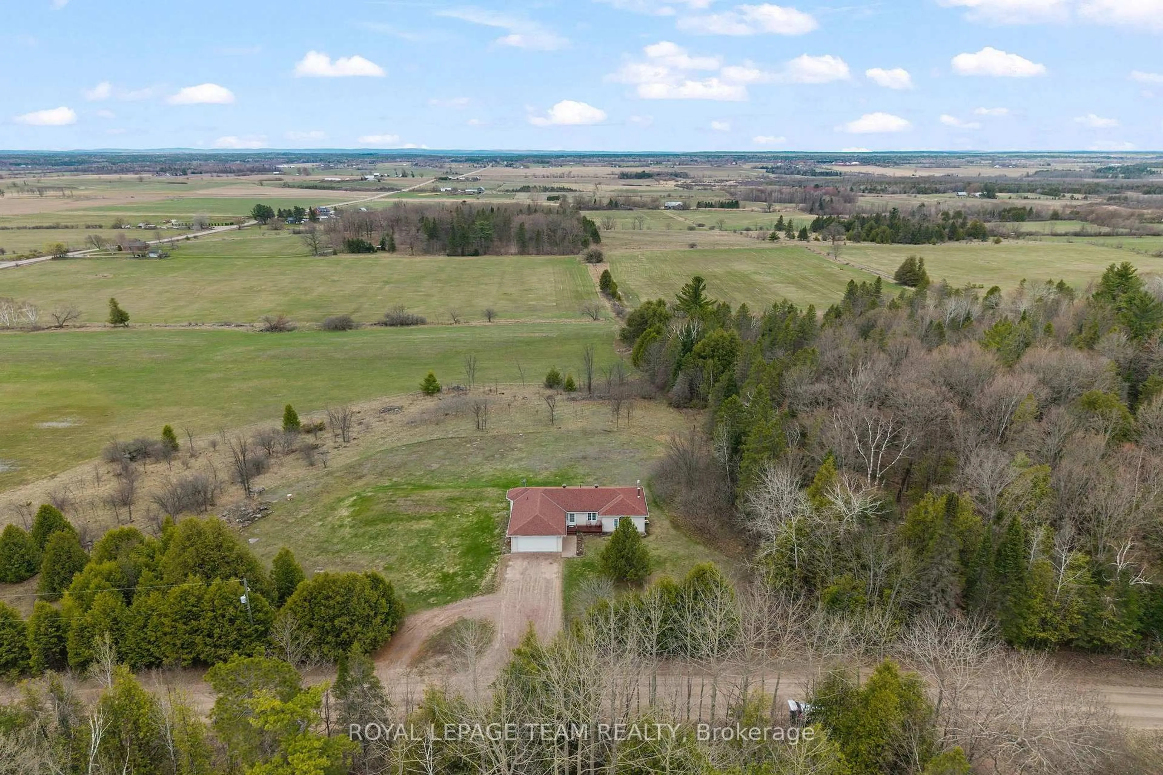 A pic from outside/outdoor area/front of a property/back of a property/a pic from drone, forest/trees view for 434 Stafford 2nd Line, Cobden Ontario K0J 1K0