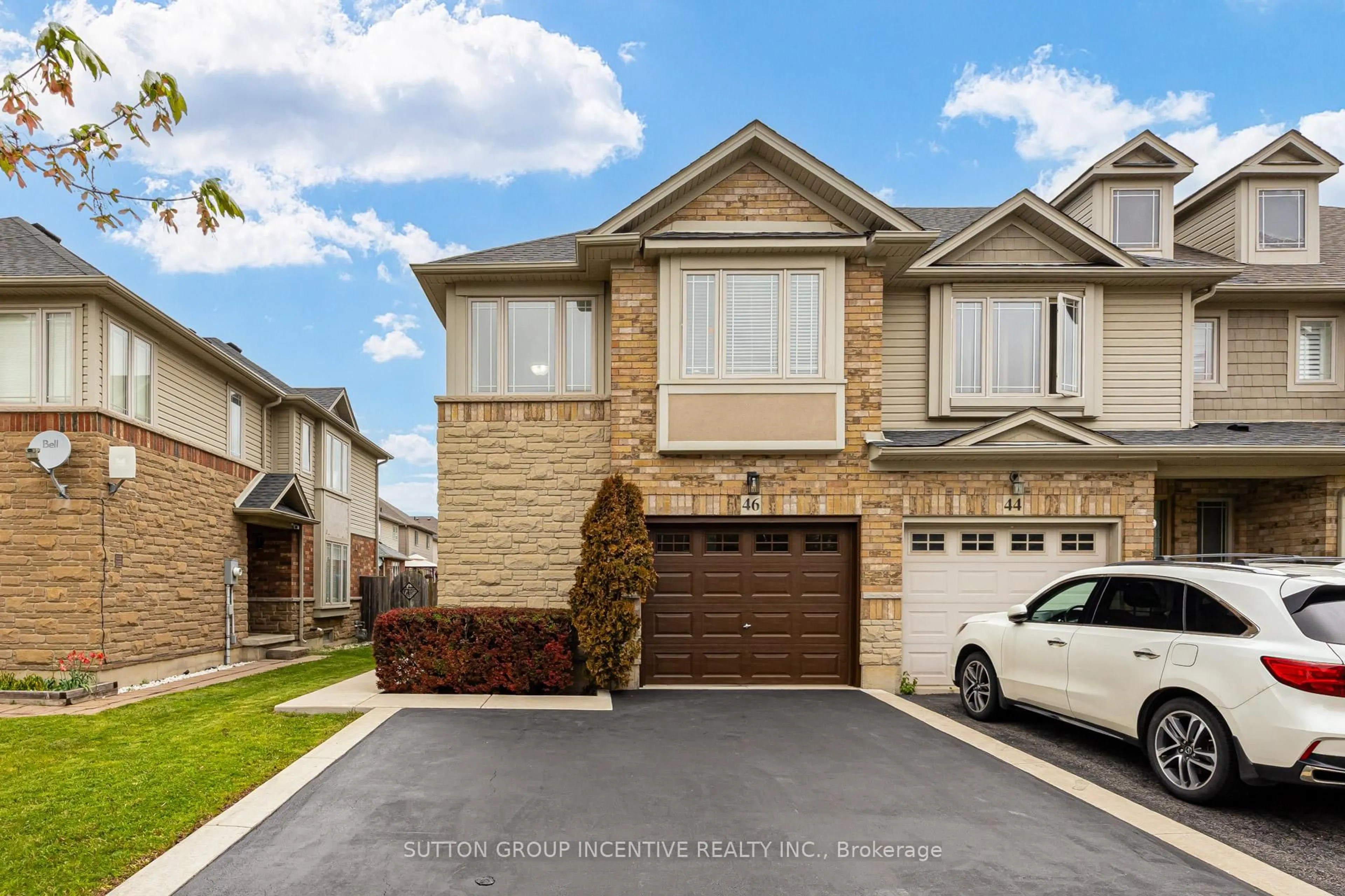 Home with brick exterior material, street for 46 Viking Dr, Hamilton Ontario L0R 1C0