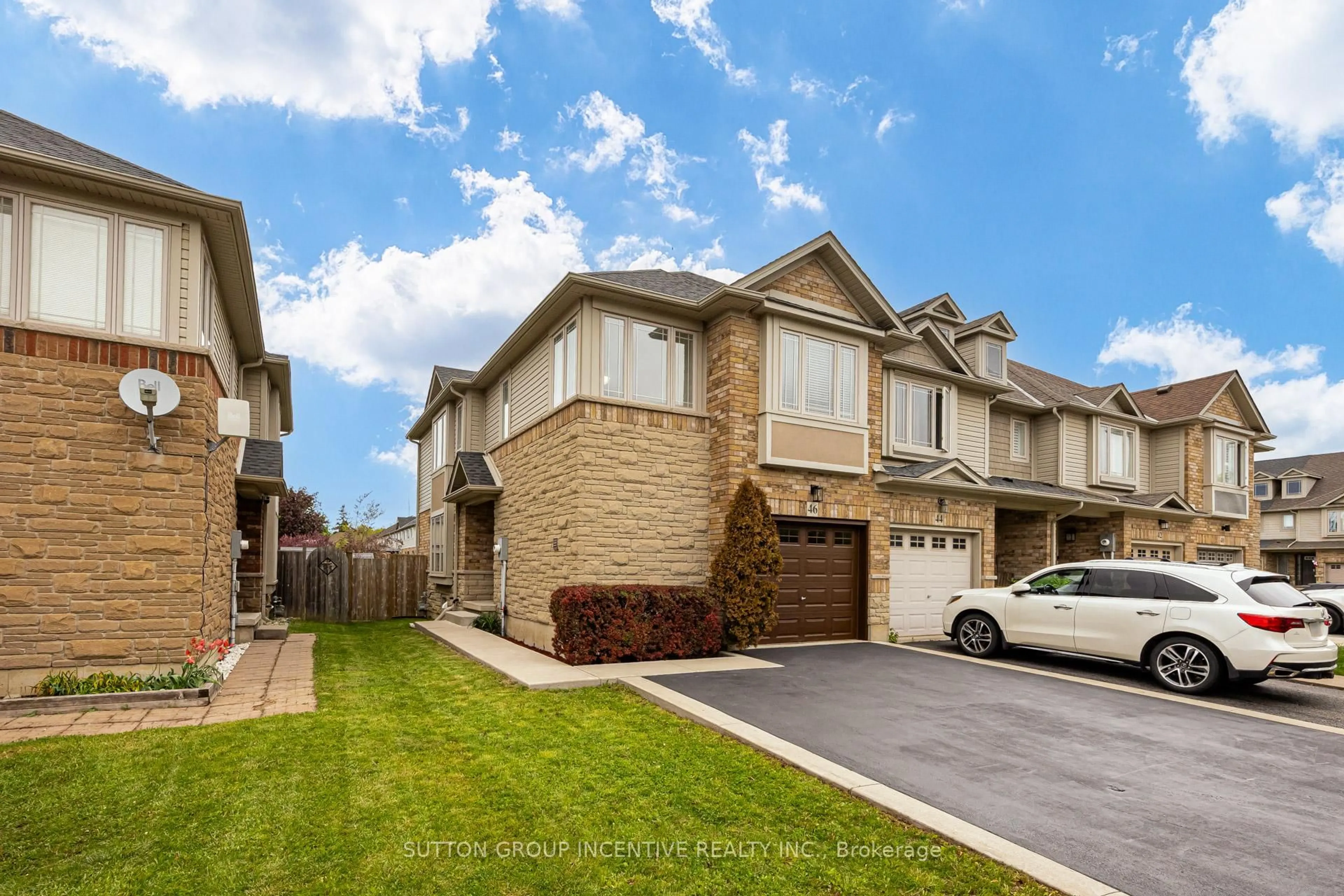 Home with brick exterior material, street for 46 Viking Dr, Hamilton Ontario L0R 1C0