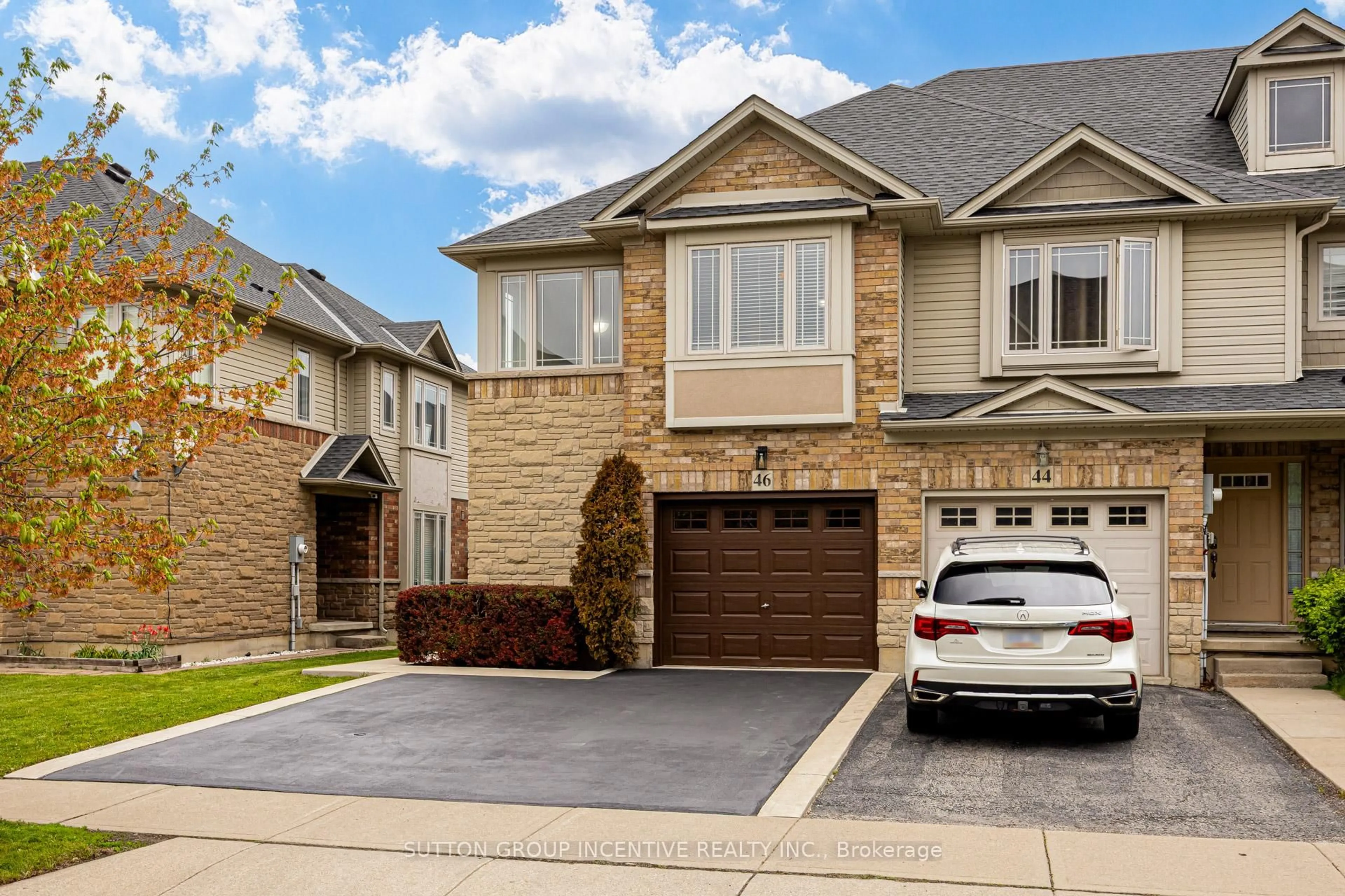 Home with brick exterior material, street for 46 Viking Dr, Hamilton Ontario L0R 1C0