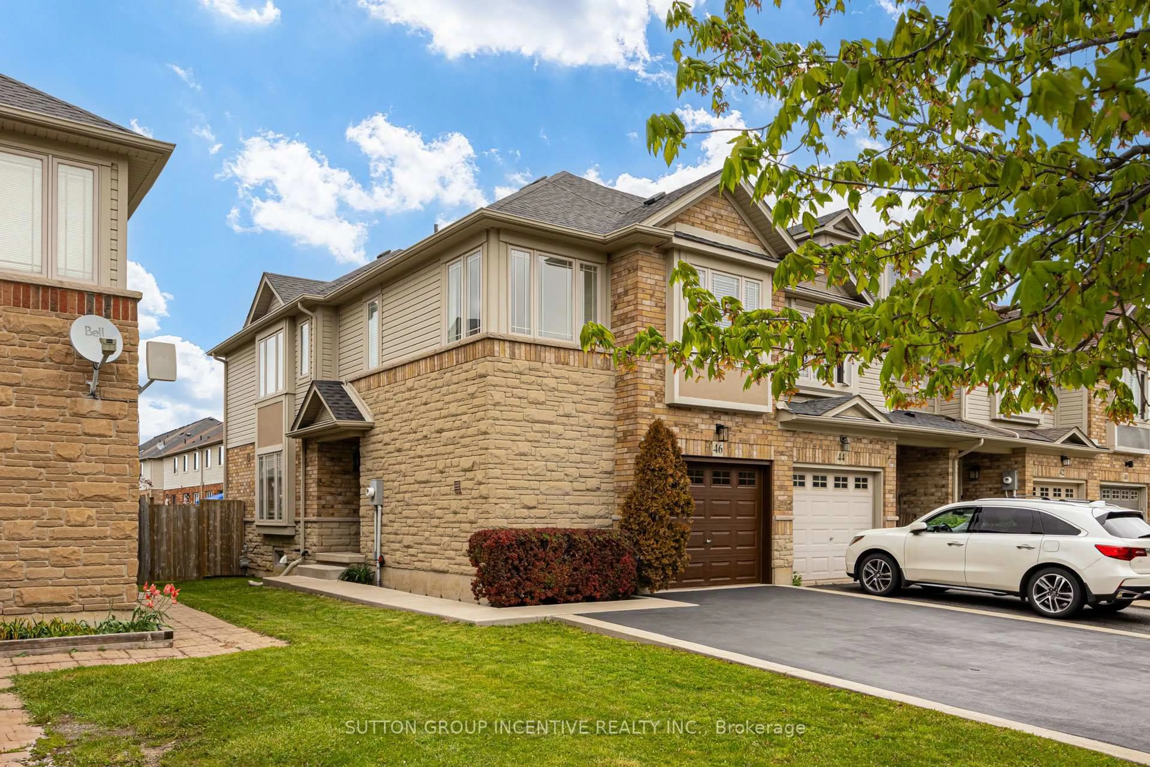 Home with brick exterior material, street for 46 Viking Dr, Hamilton Ontario L0R 1C0